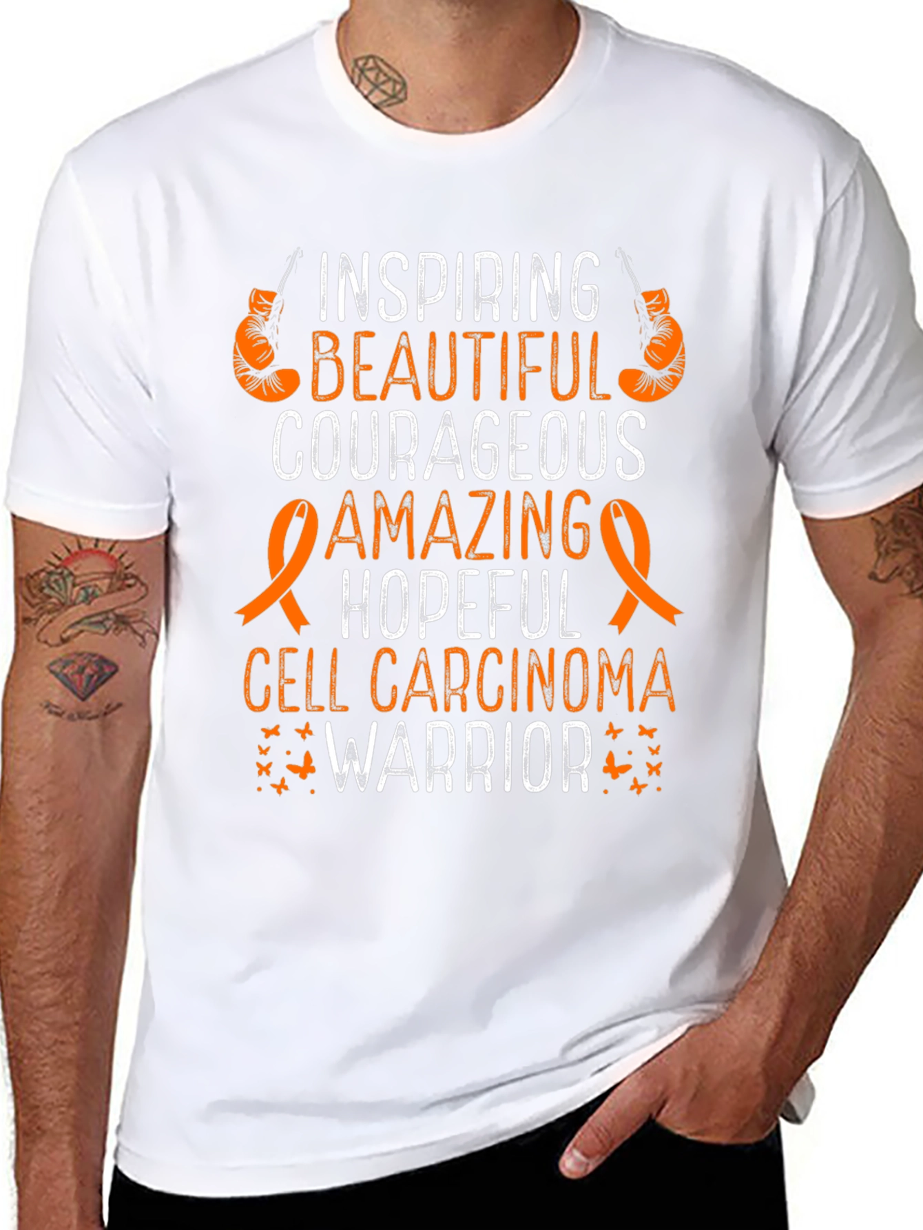 Inspiring Cell Carcinoma Warrior T-Shirt