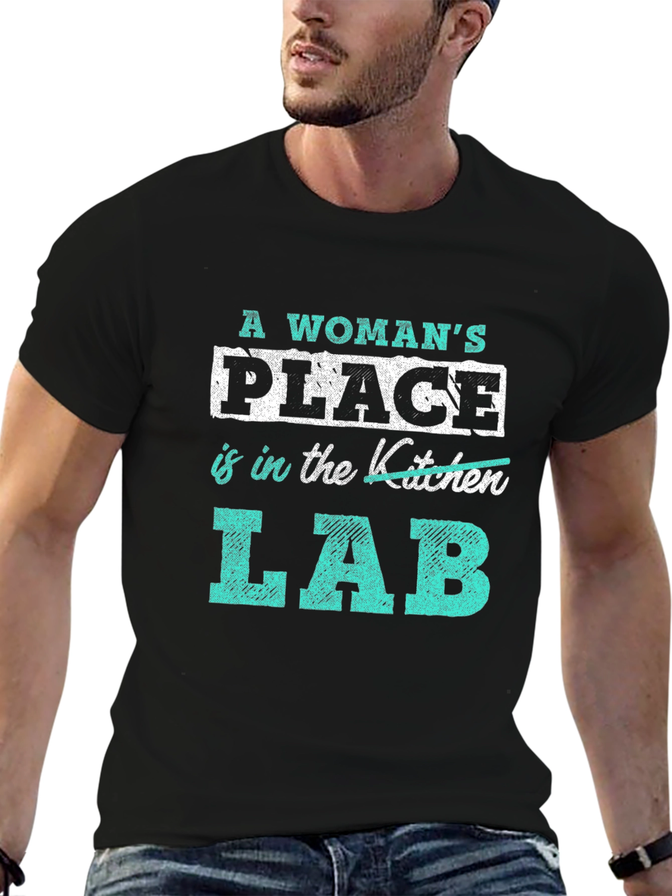 A Womans Place is in the Lab Tee