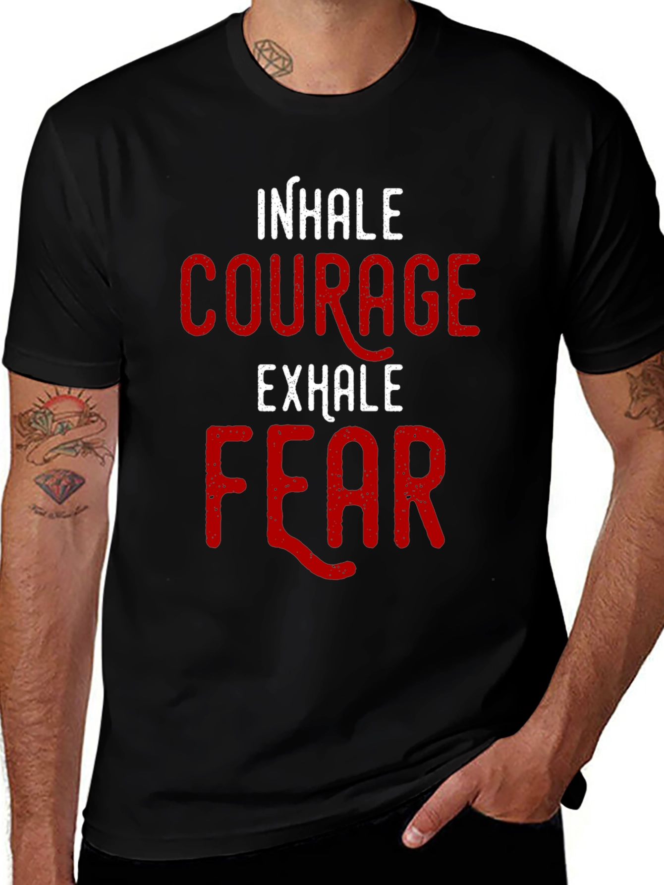 Inhale Courage Exhale Fear T-Shirt