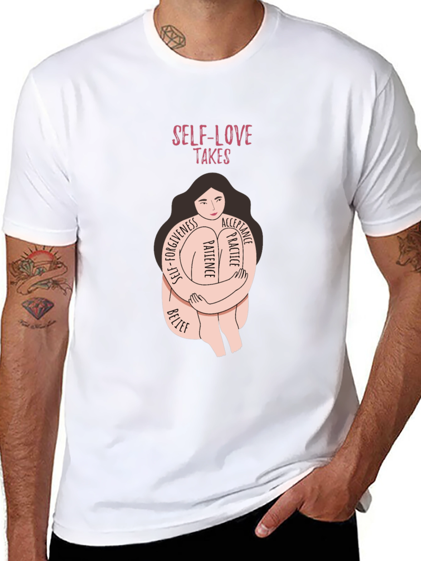 Self-Love Takes T-Shirt - Embrace Patience & Acceptance