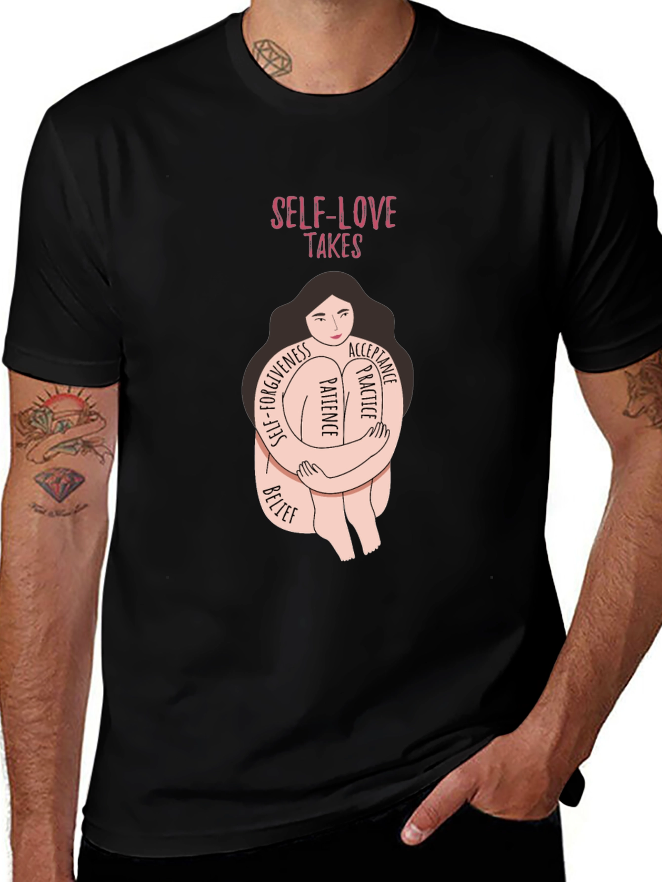 Self-Love Takes T-Shirt - Embrace Patience & Acceptance