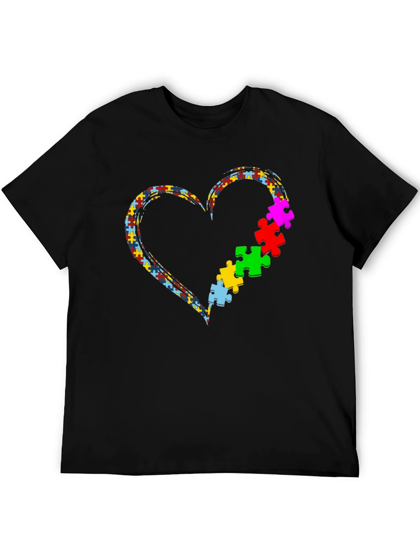 Autism Awareness Puzzle Heart T-Shirt