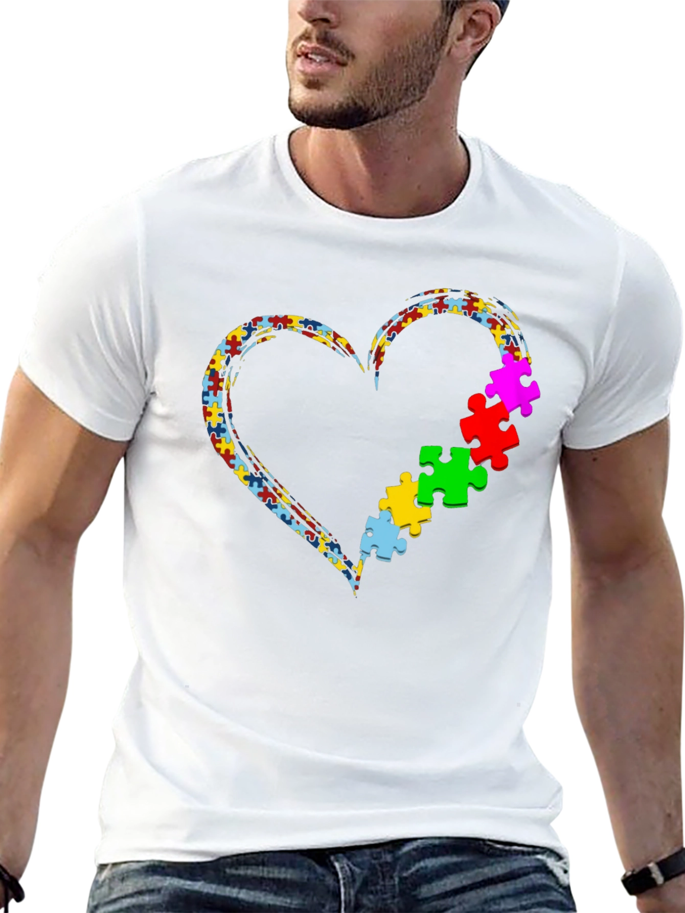Autism Awareness Puzzle Heart T-Shirt