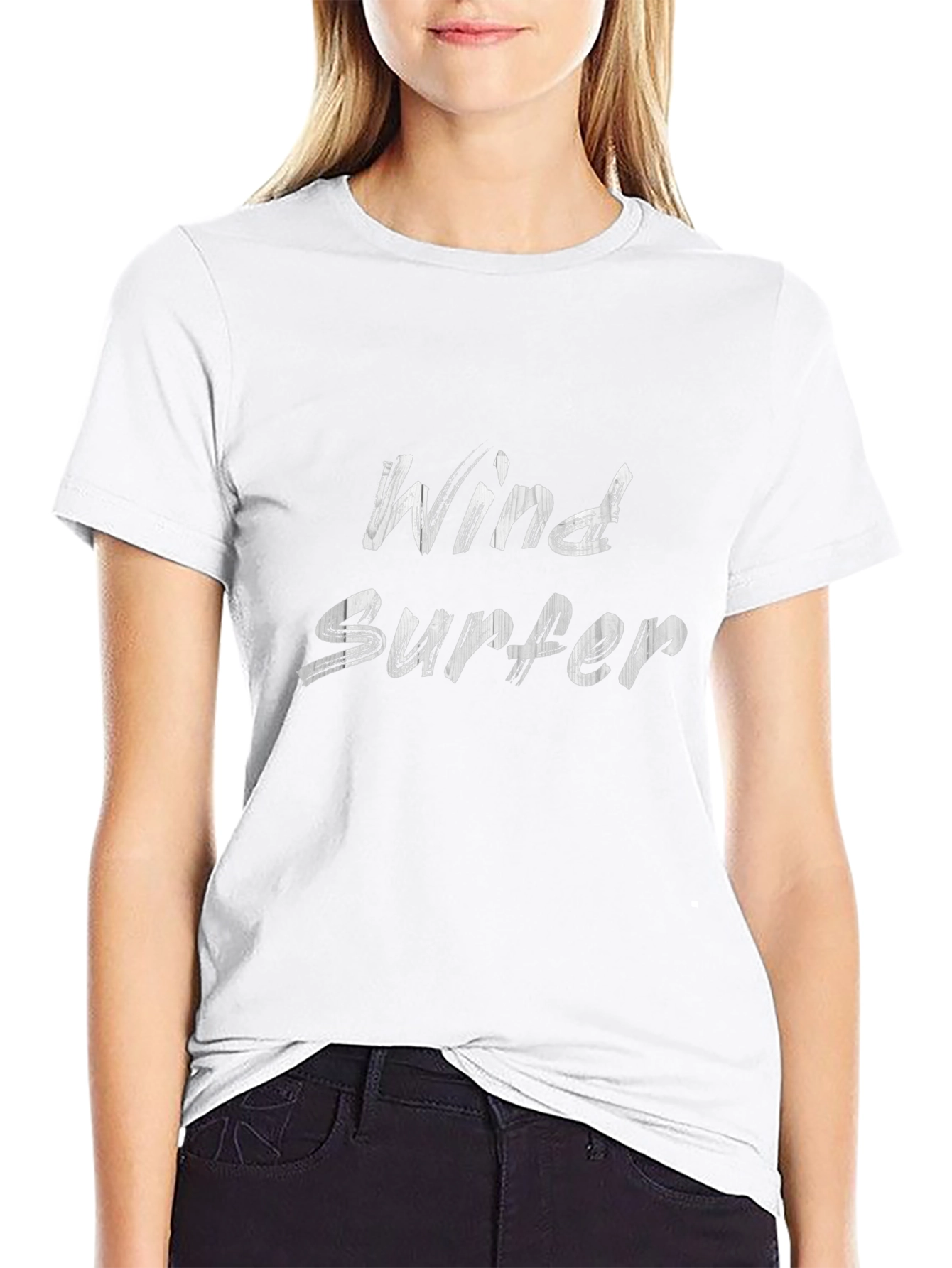 Wind Surfer T-Shirt - Black Graphic Tee