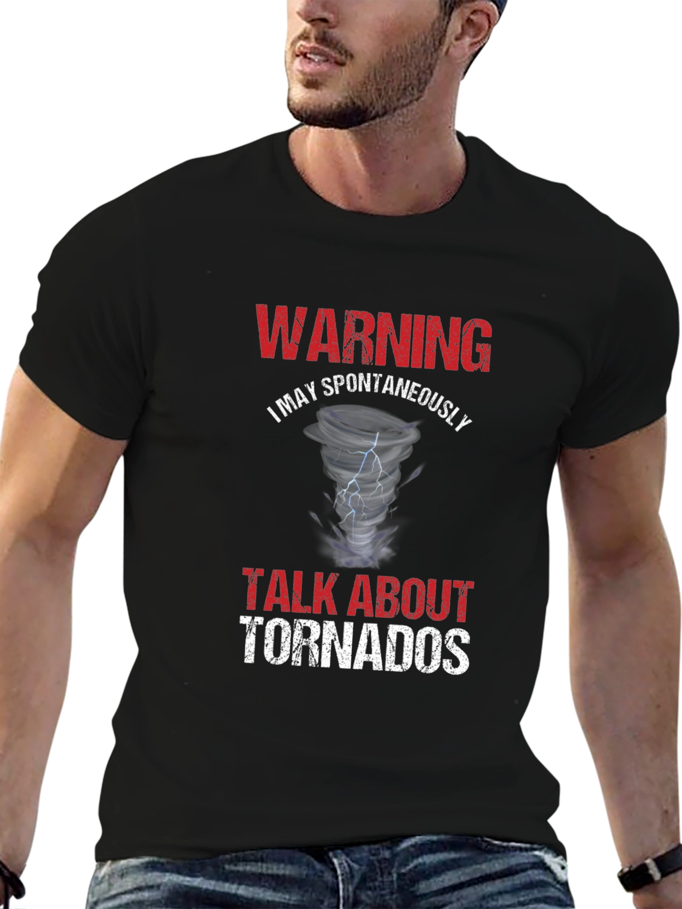 Warning: Spontaneously Talk About Tornadoes T-Shirt