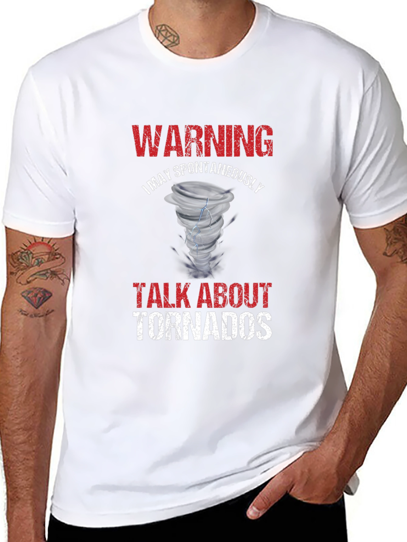 Warning: Spontaneously Talk About Tornadoes T-Shirt