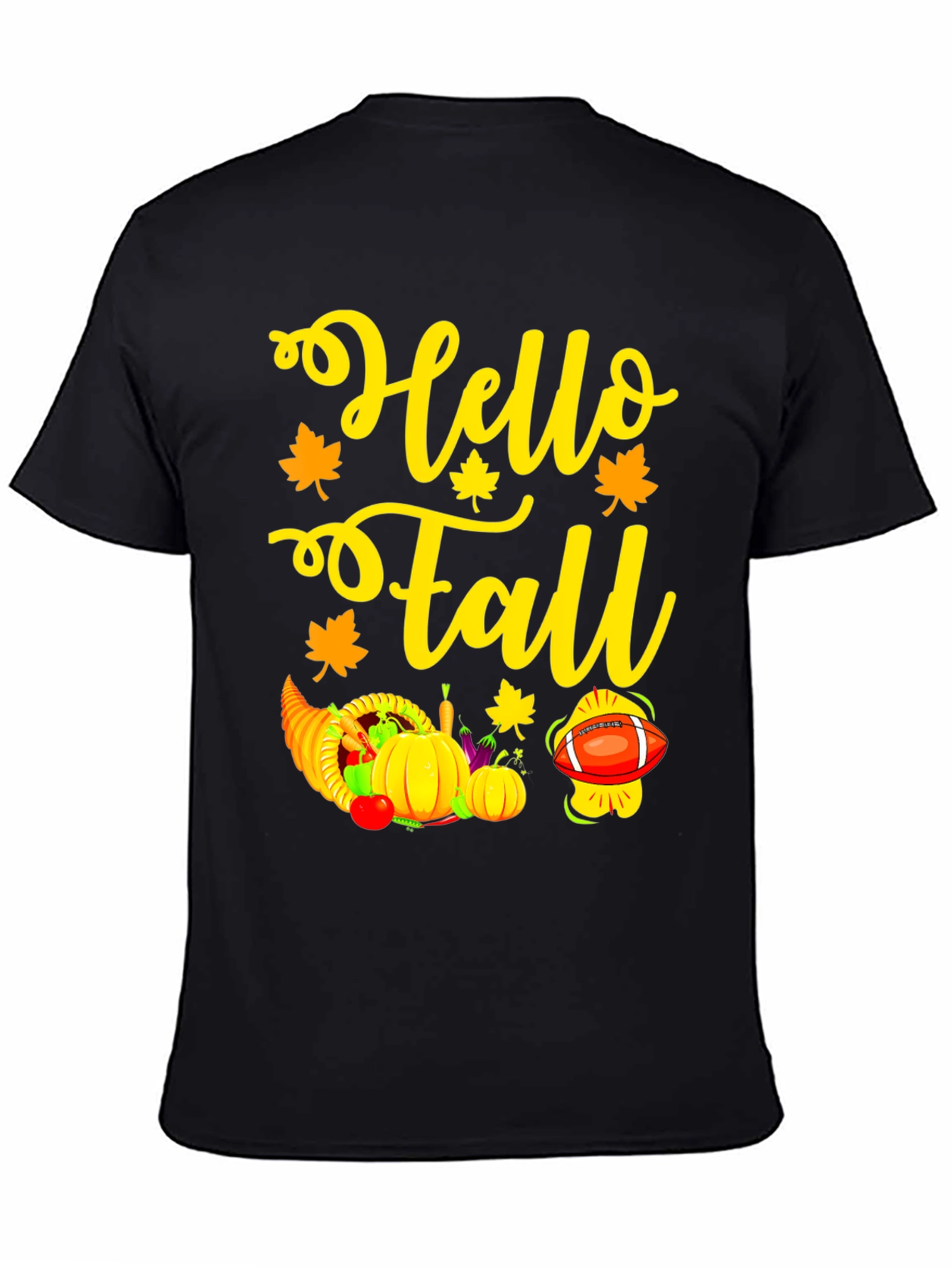 Hello Fall Thanksgiving Graphic T-Shirt