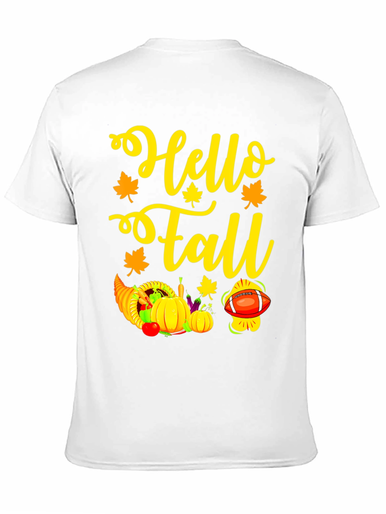 Hello Fall Thanksgiving Graphic T-Shirt