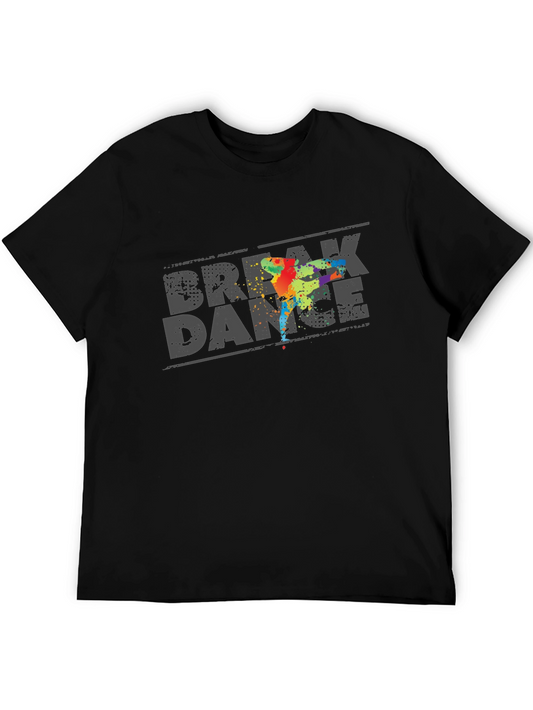 Break Dance Graphic Tee - Mens Black T-Shirt