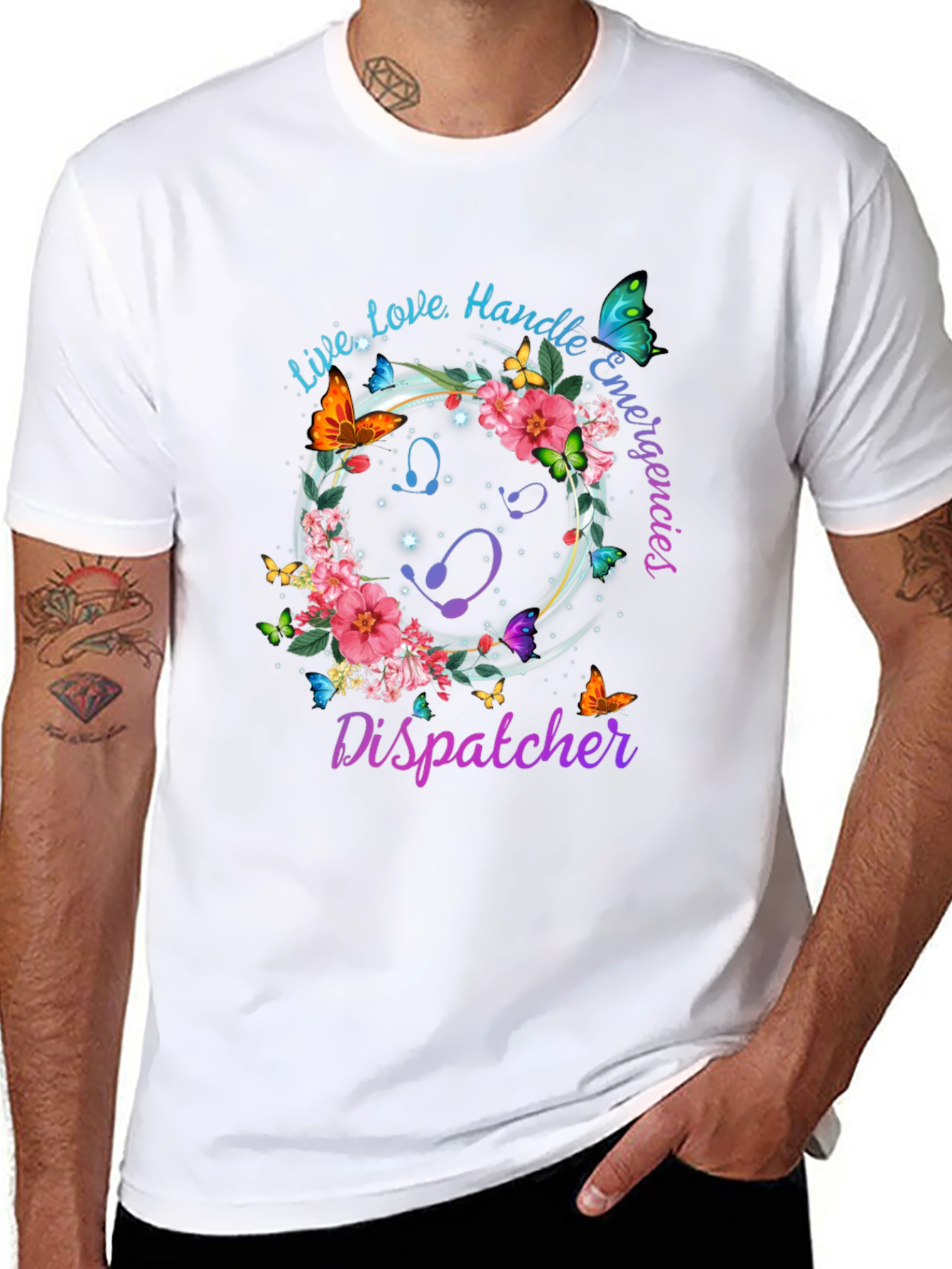Dispatcher Floral Butterfly T-Shirt