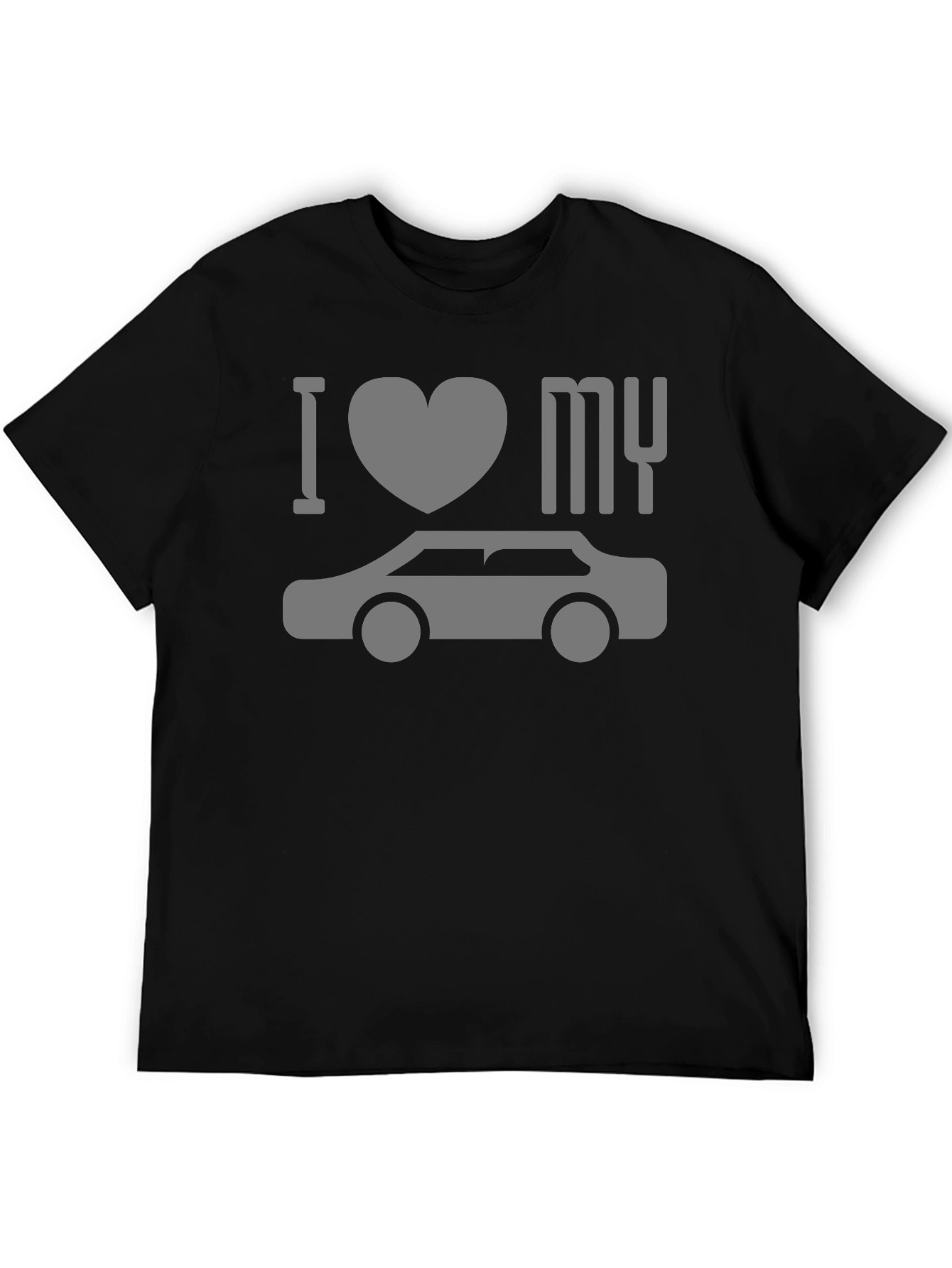 I Love My Car T-Shirt - Black Graphic Tee