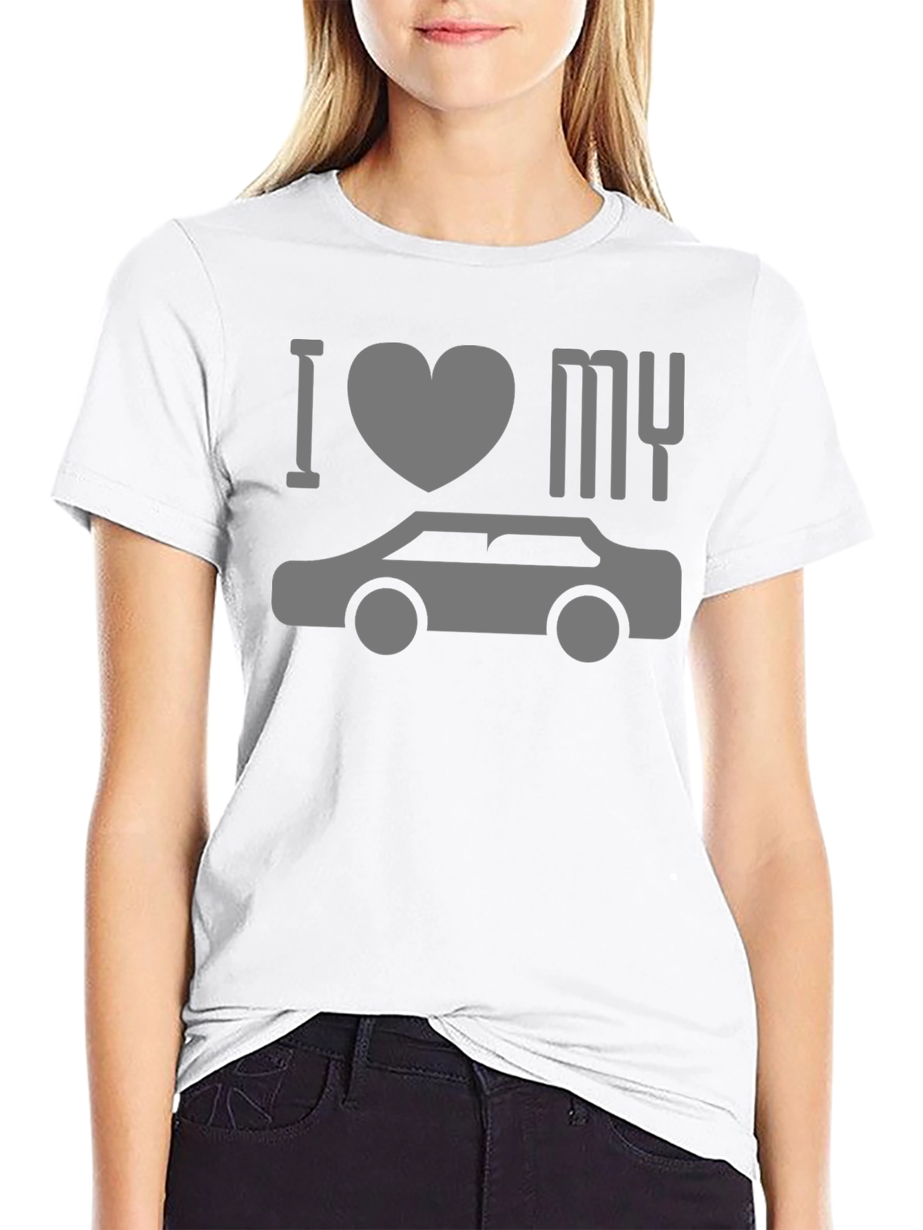 I Love My Car T-Shirt - Black Graphic Tee