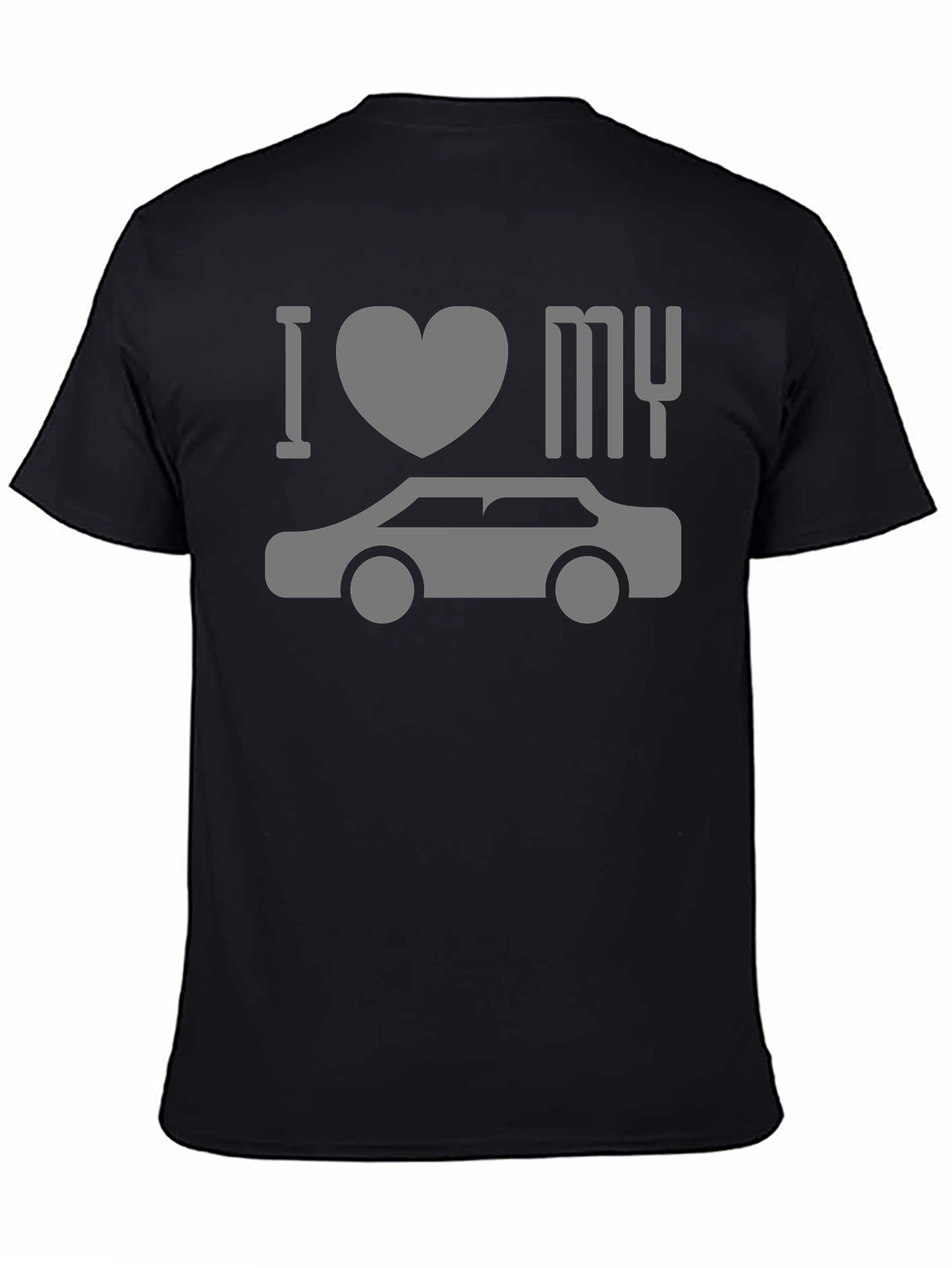 I Love My Car T-Shirt - Black Graphic Tee