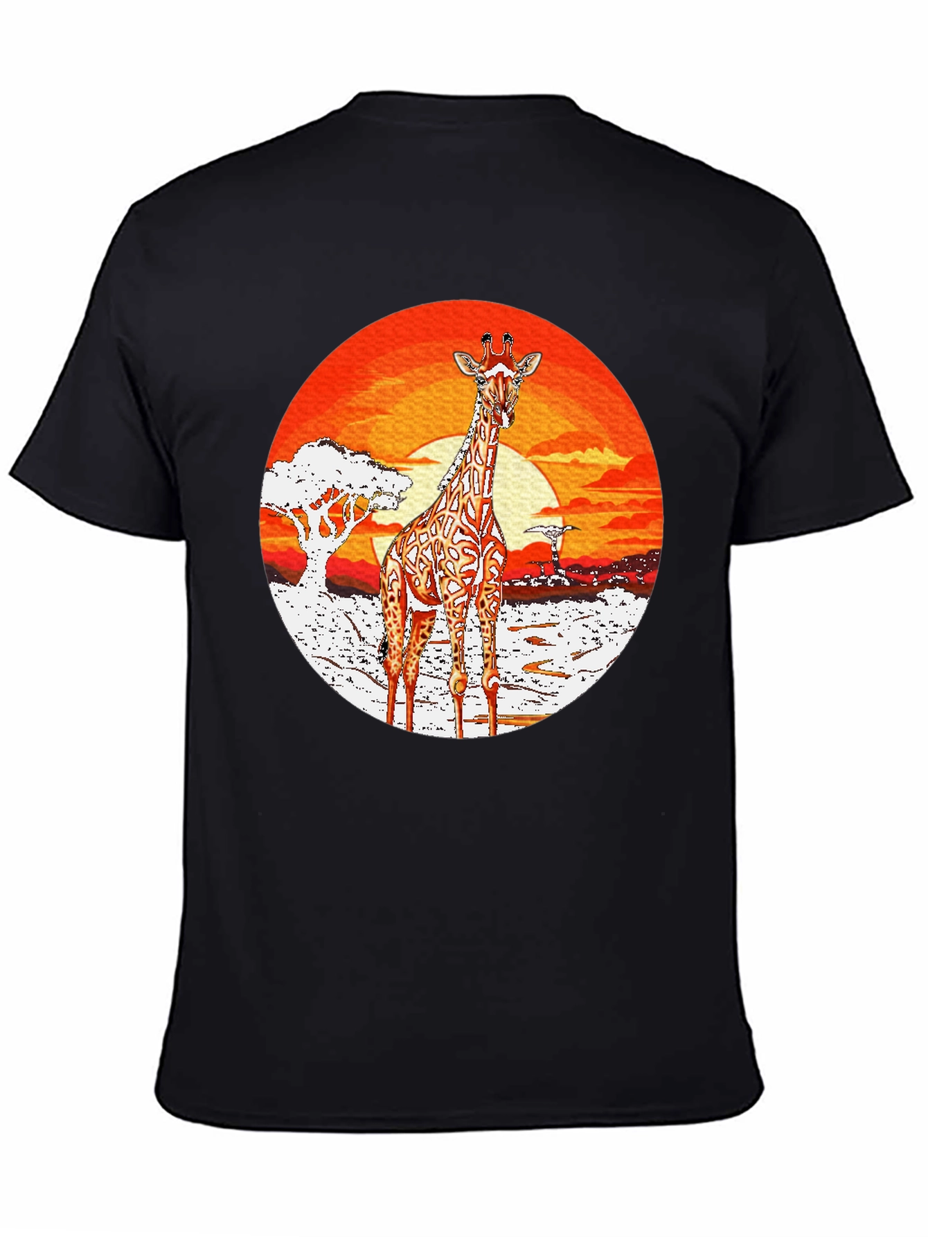 Giraffe Sunset T-Shirt - African Safari Tee