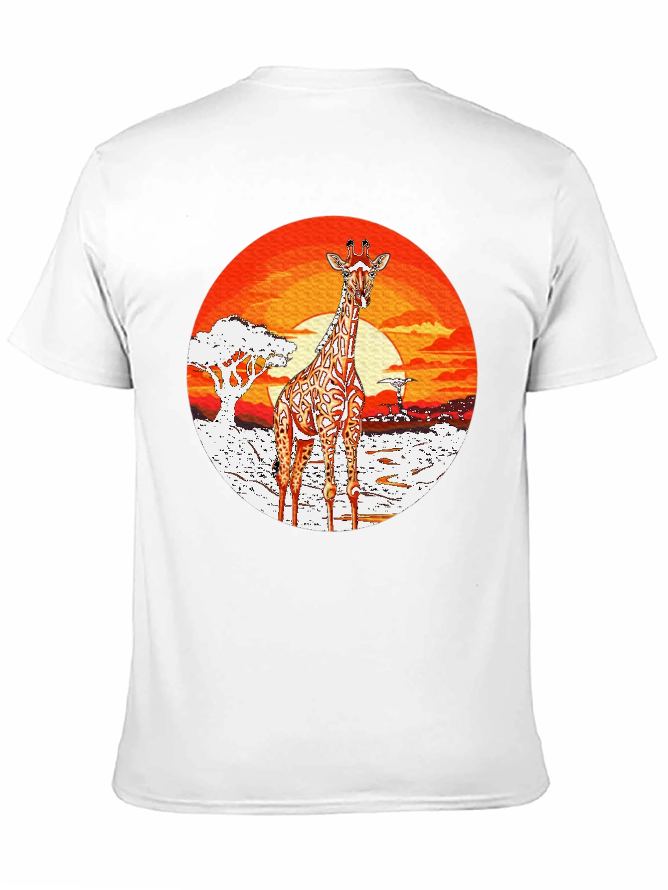Giraffe Sunset T-Shirt - African Safari Tee