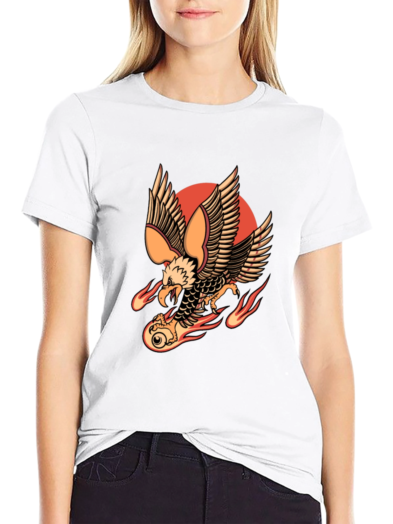Eagle Graphic Black Tee