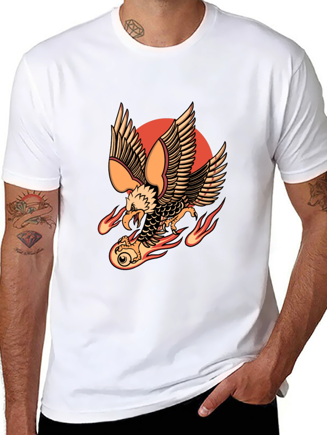 Eagle Graphic Black Tee