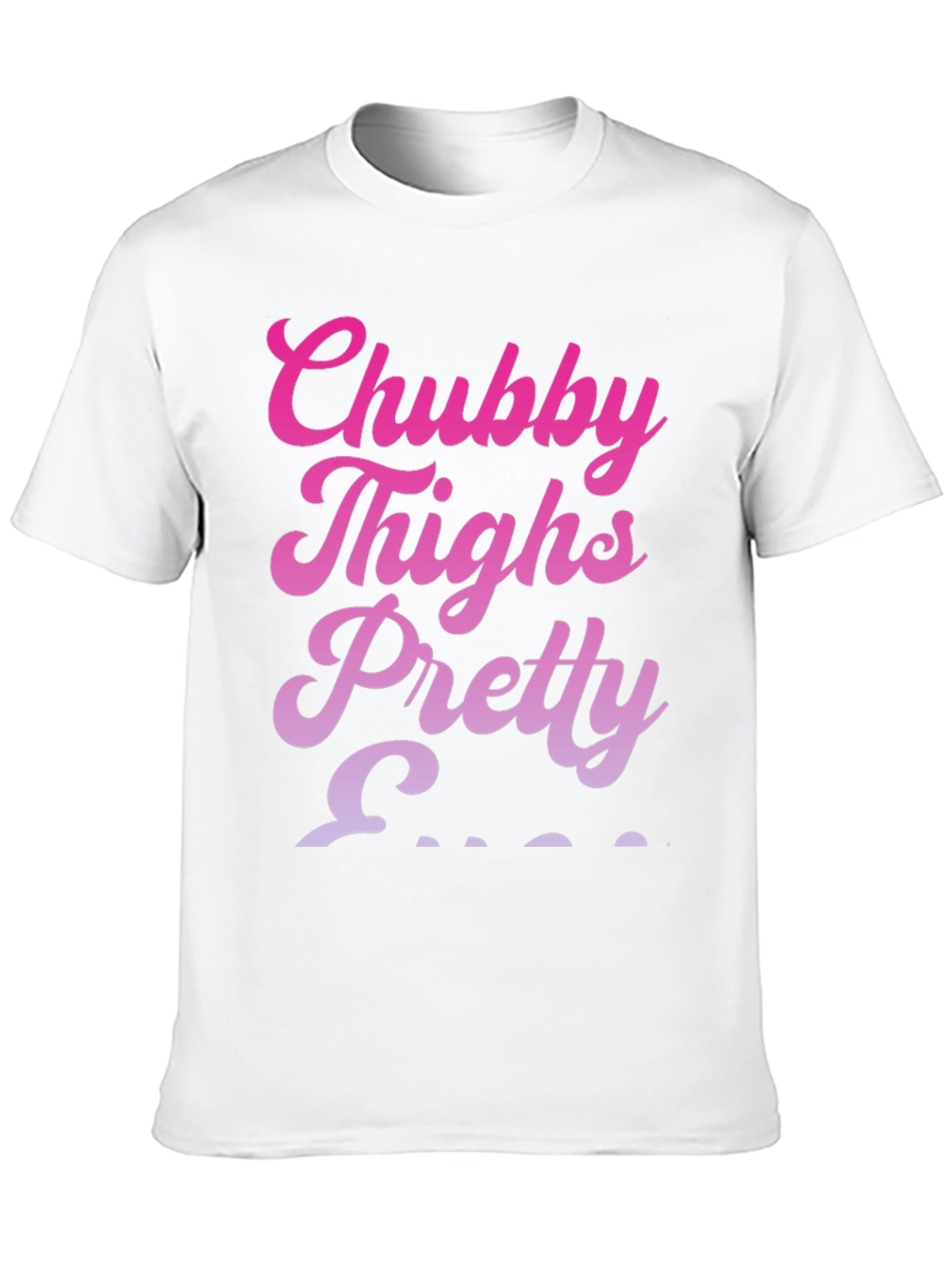 Chubby Thighs T-Shirt - Pretty Silhouette