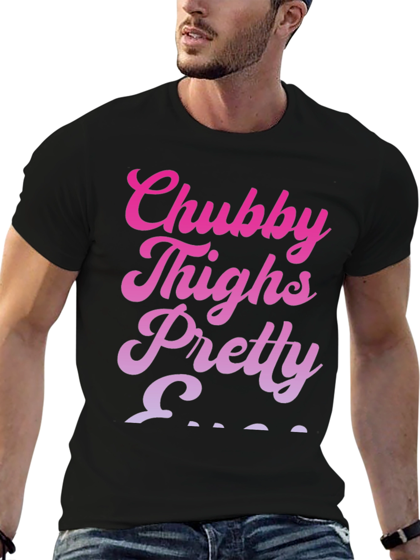Chubby Thighs T-Shirt - Pretty Silhouette
