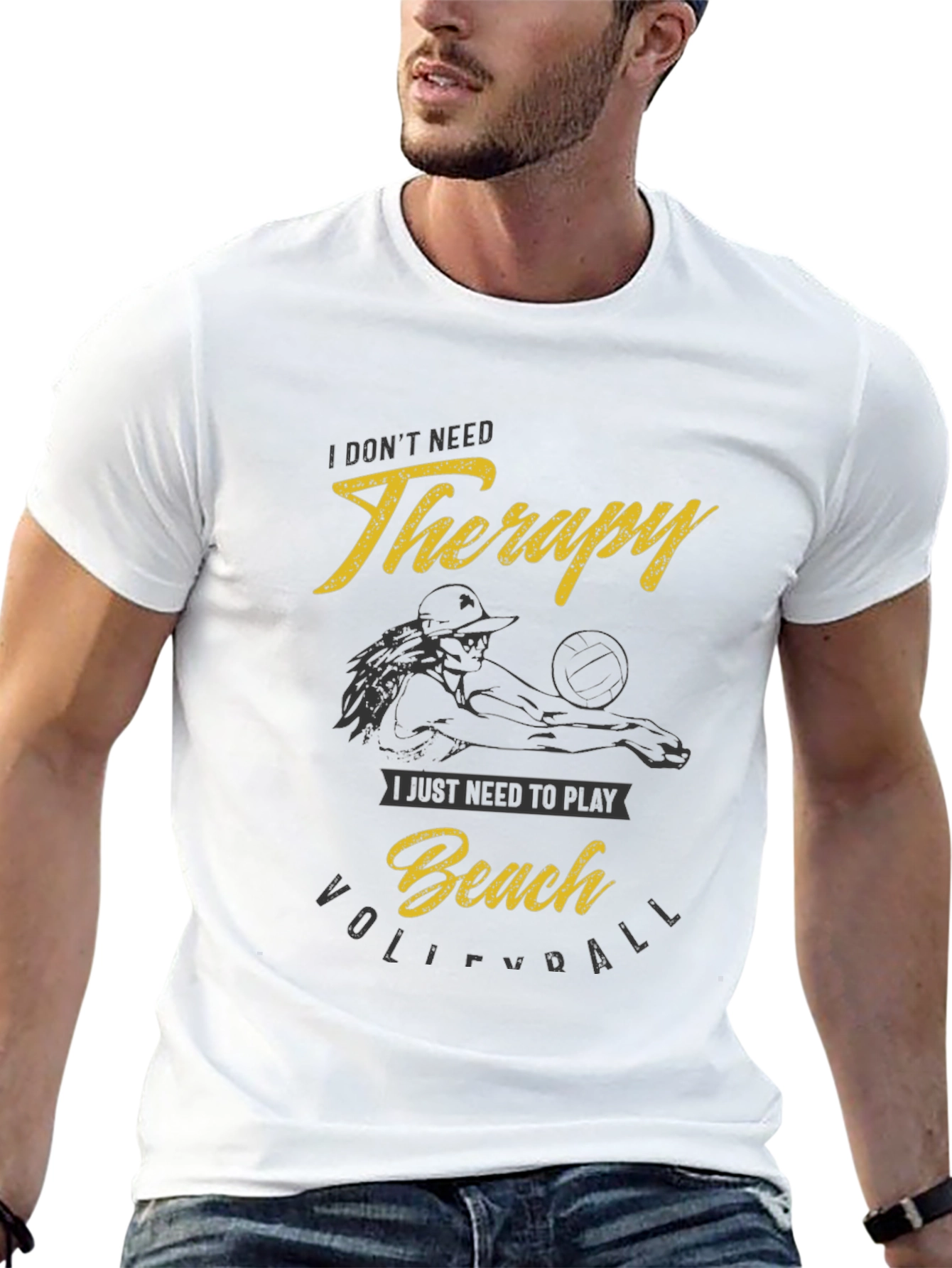 Beach Volleyball Therapy T-Shirt