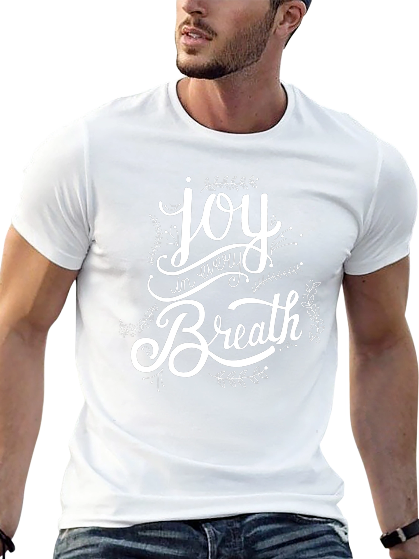 Joy in Every Breath Graphic Tee - Black