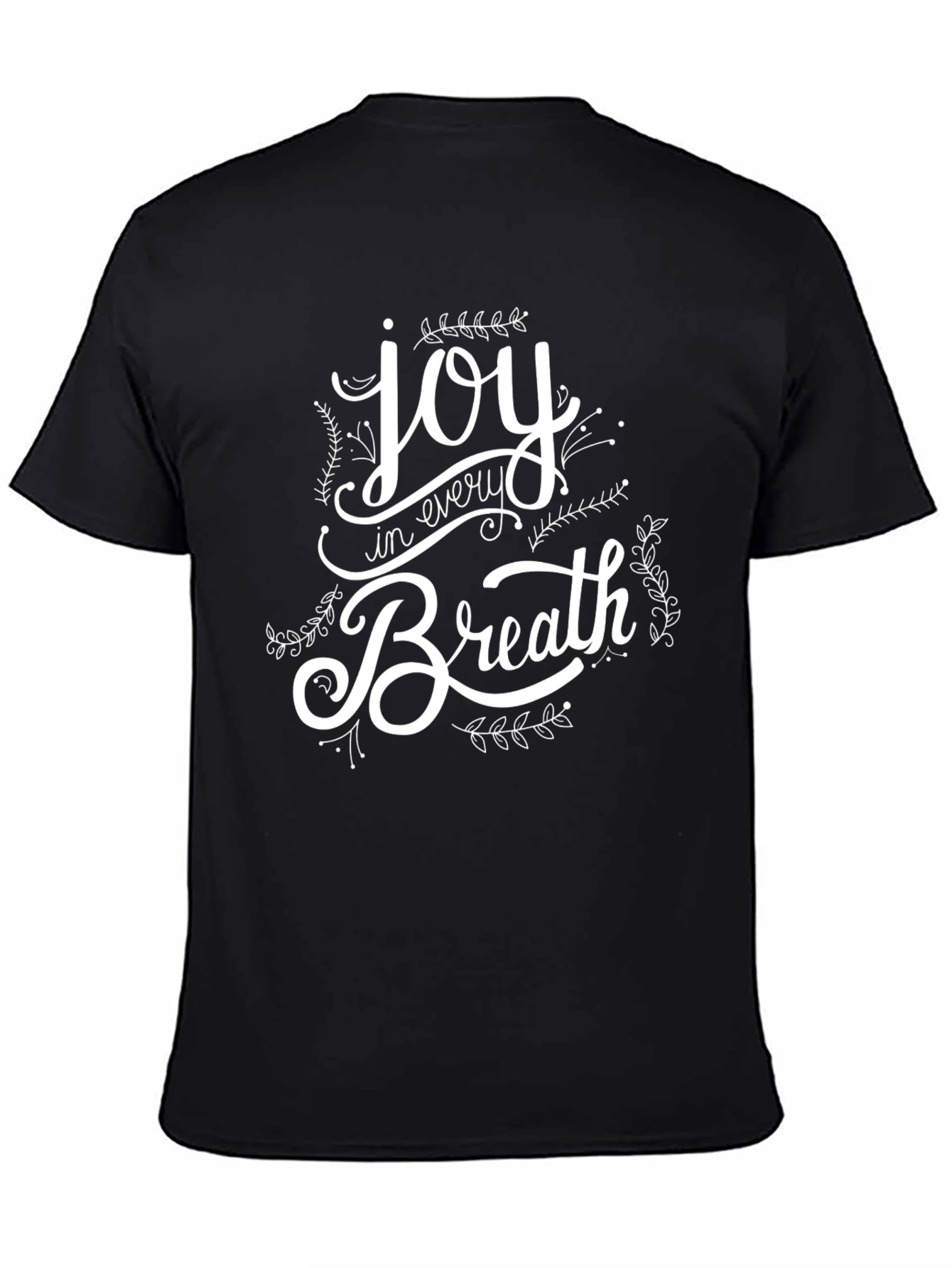 Joy in Every Breath Graphic Tee - Black