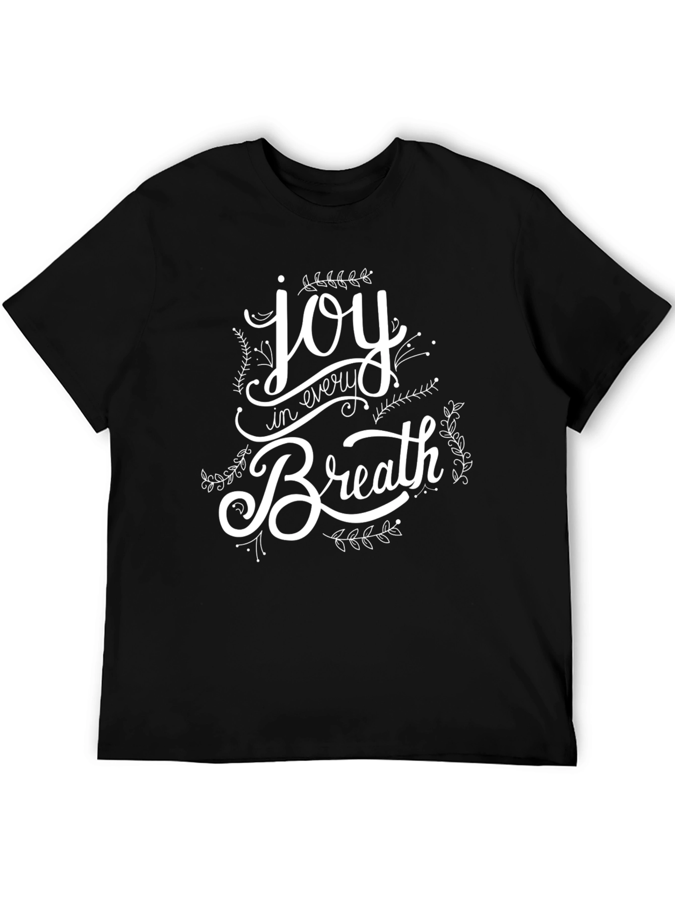 Joy in Every Breath Graphic Tee - Black