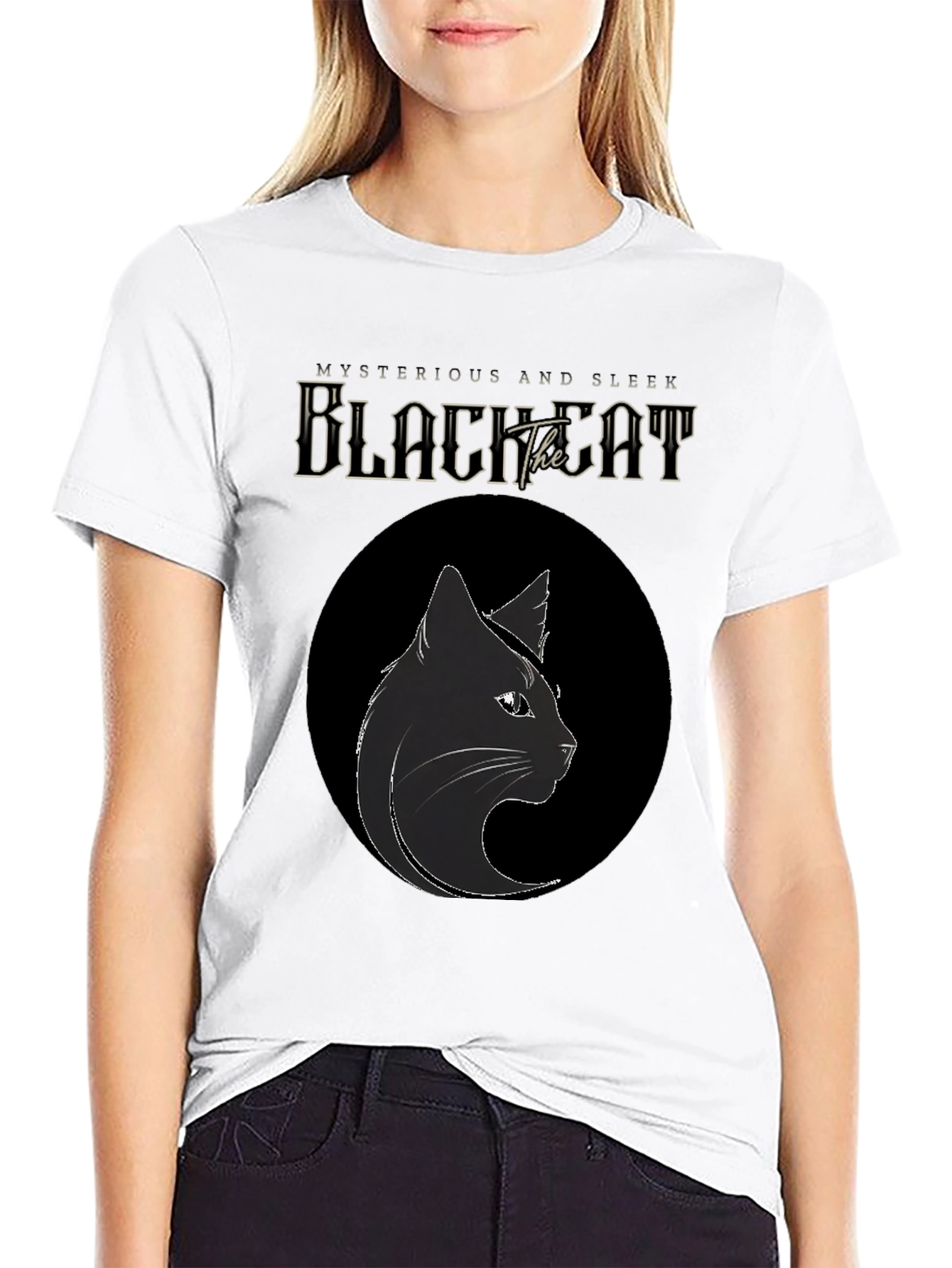 Mysterious Black Cat T-Shirt