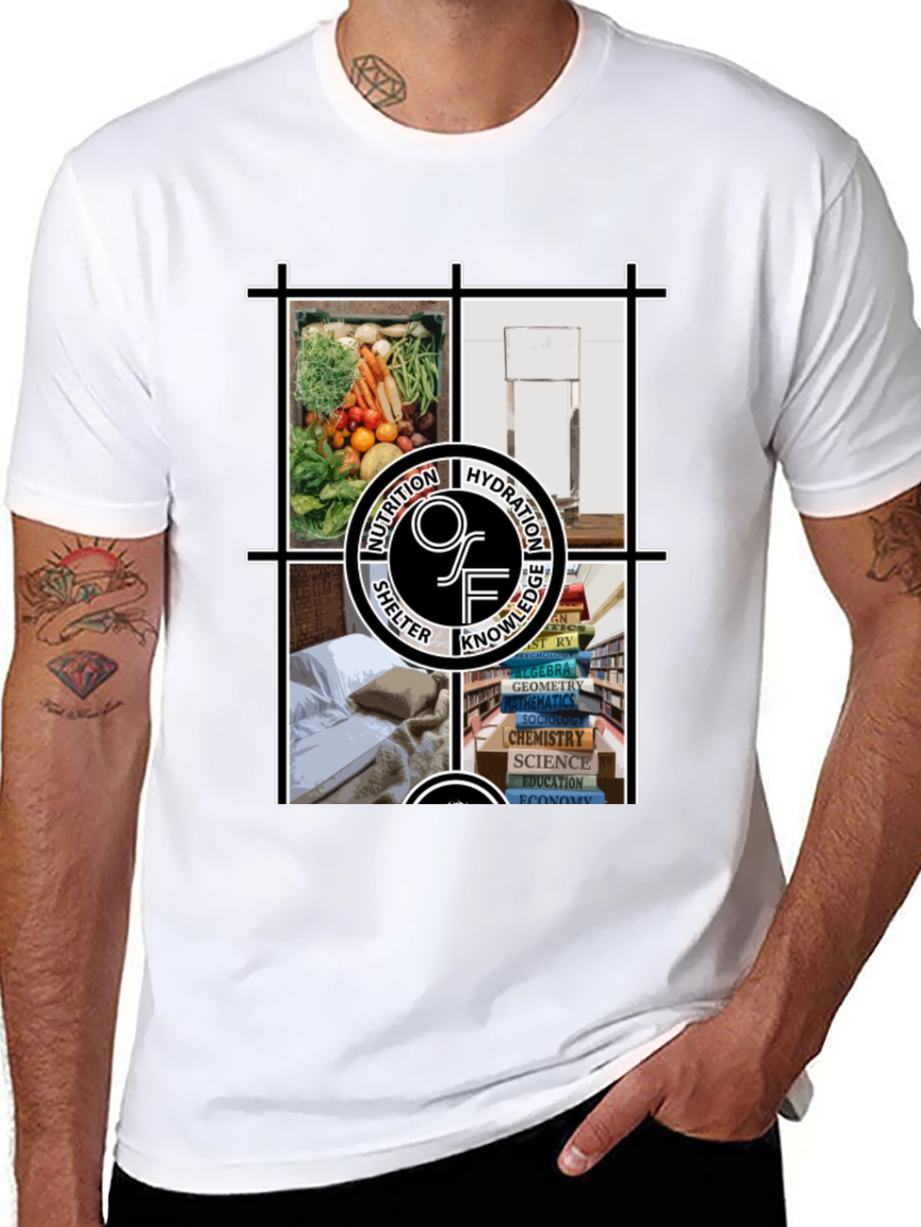 Nutrition Hydration Knowledge Shelter T-Shirt