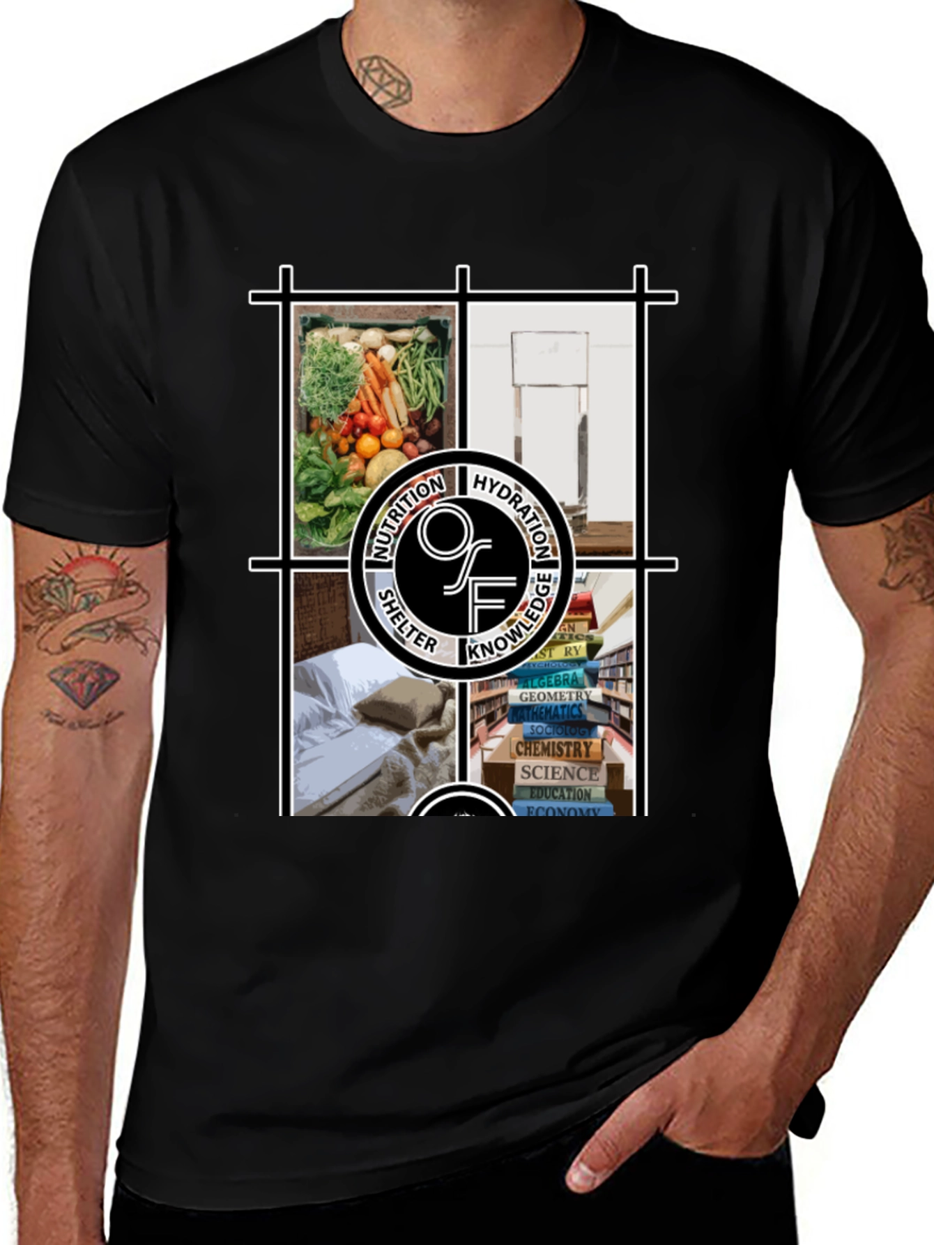 Nutrition Hydration Knowledge Shelter T-Shirt