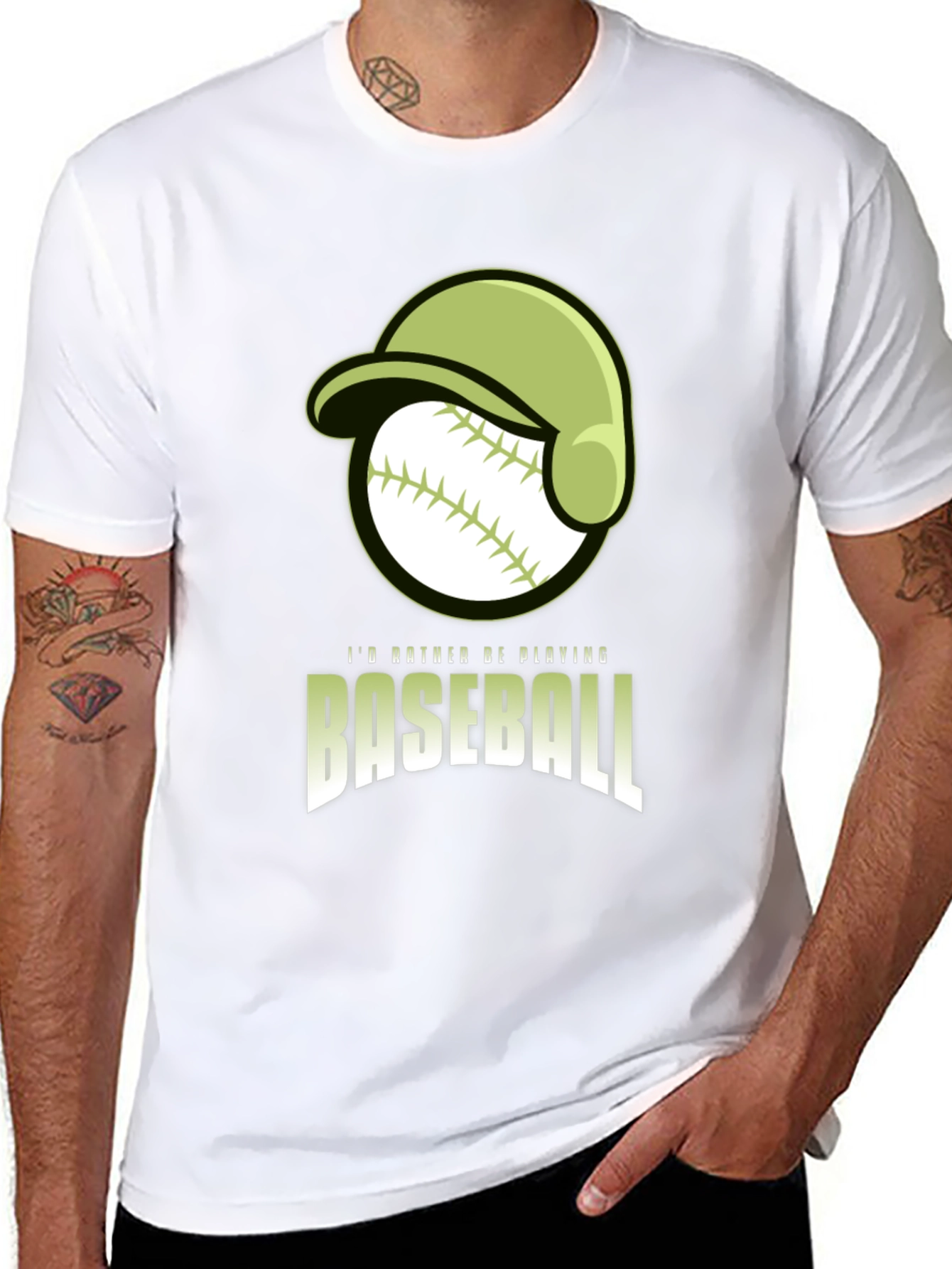 Baseball T-Shirt: Id Rather Be Playing