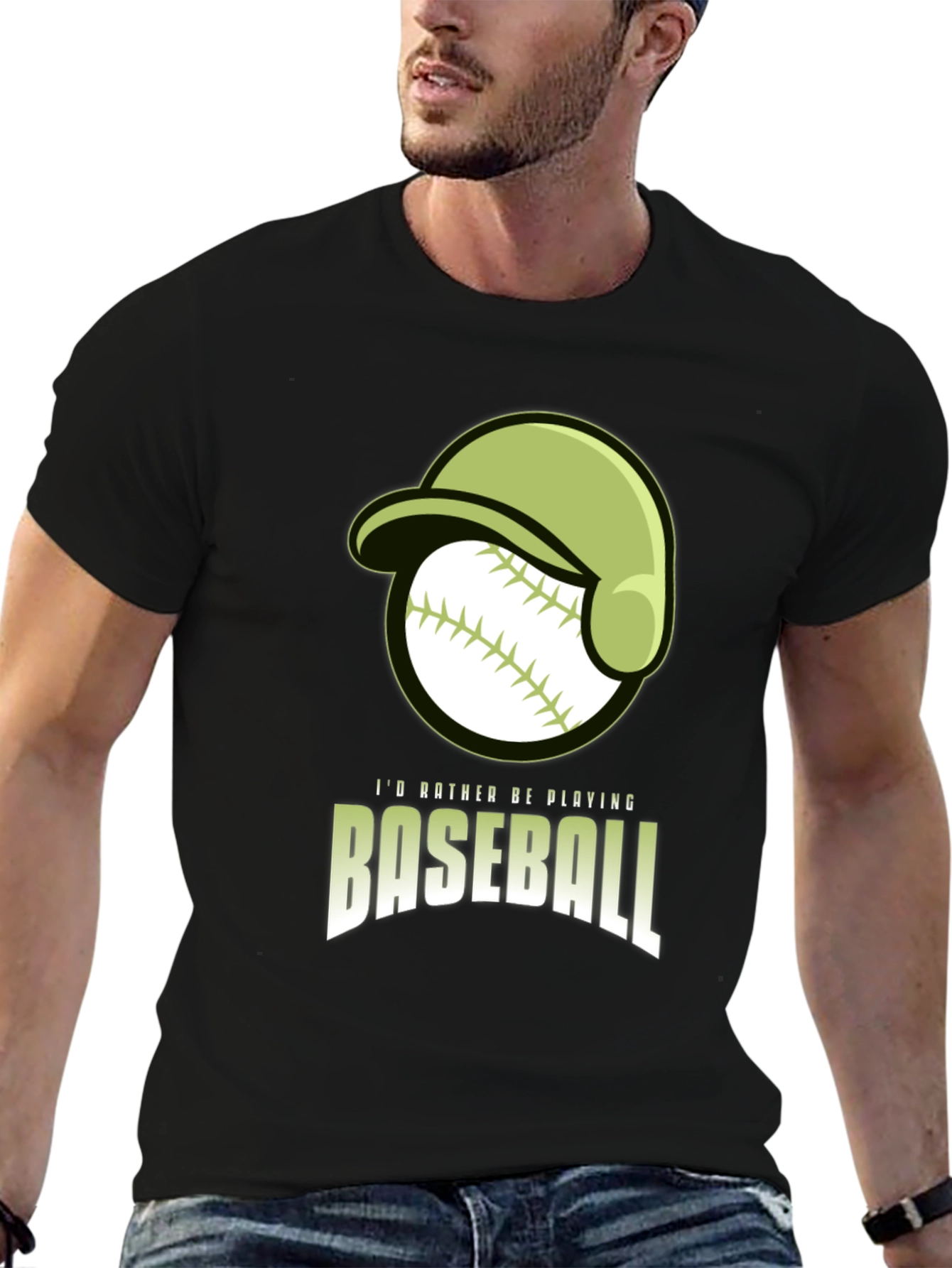 Baseball T-Shirt: Id Rather Be Playing