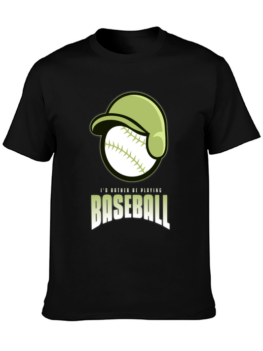 Baseball T-Shirt: Id Rather Be Playing