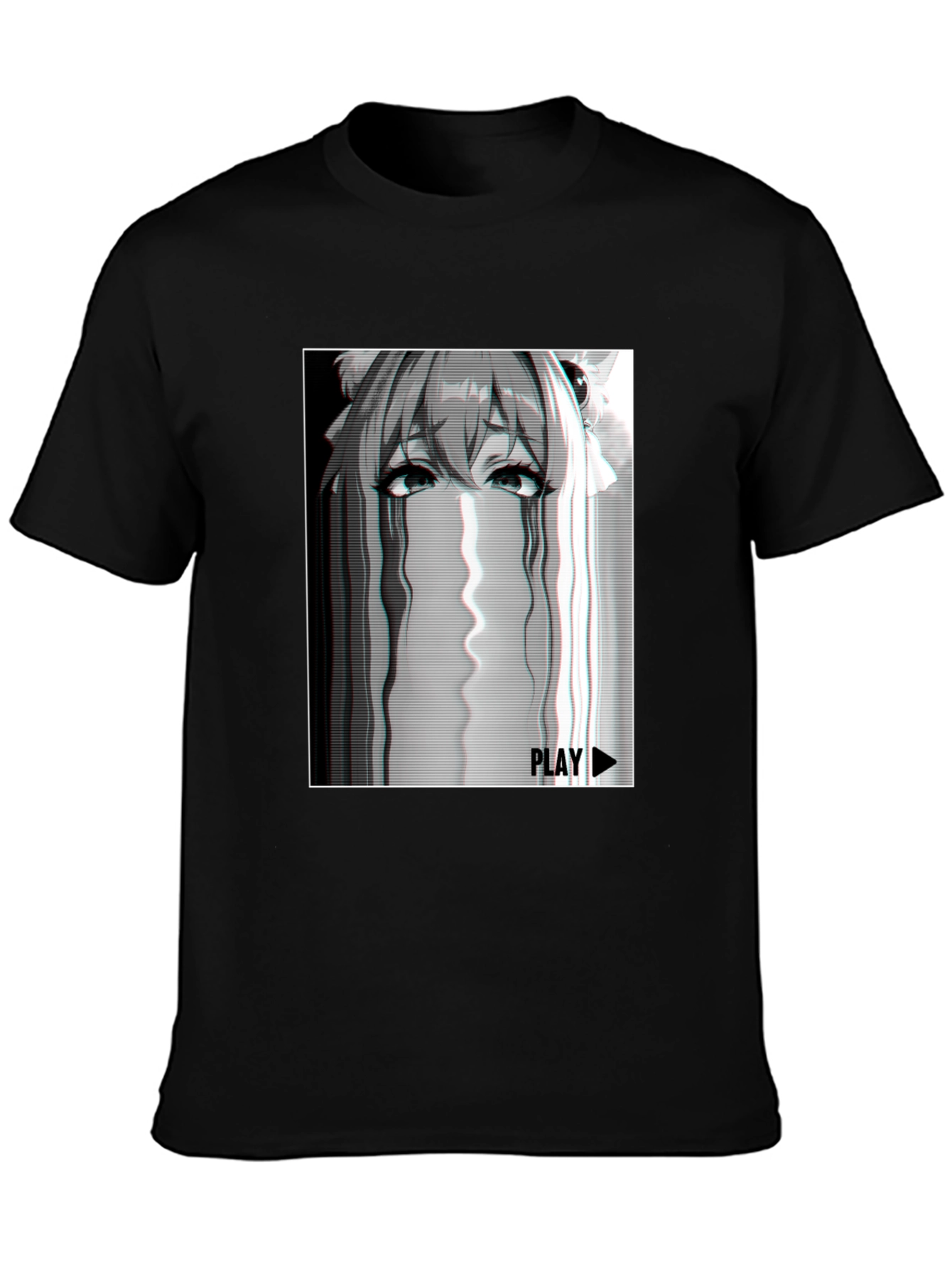 Anime Glitch Tee - Playful Graphic T-Shirt