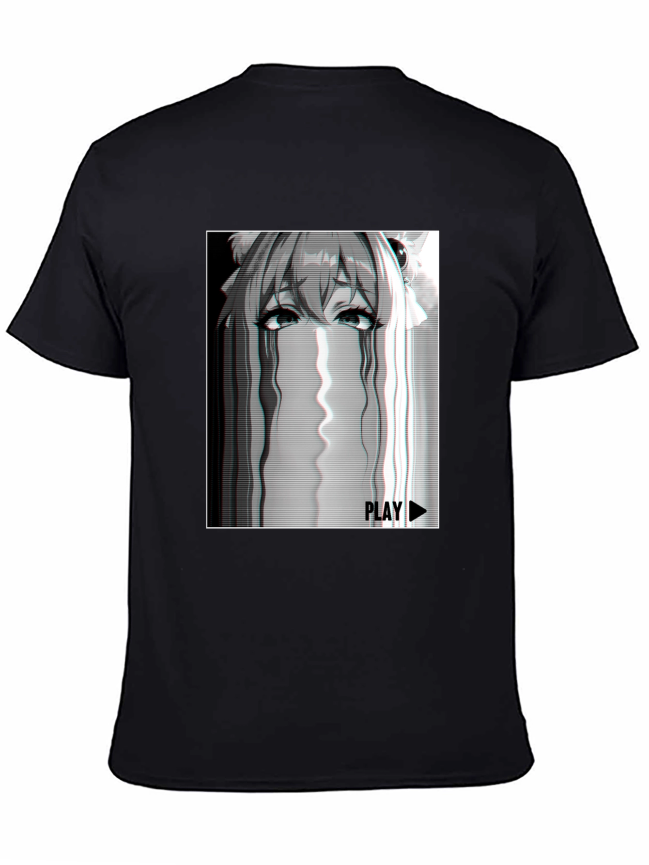 Anime Glitch Tee - Playful Graphic T-Shirt