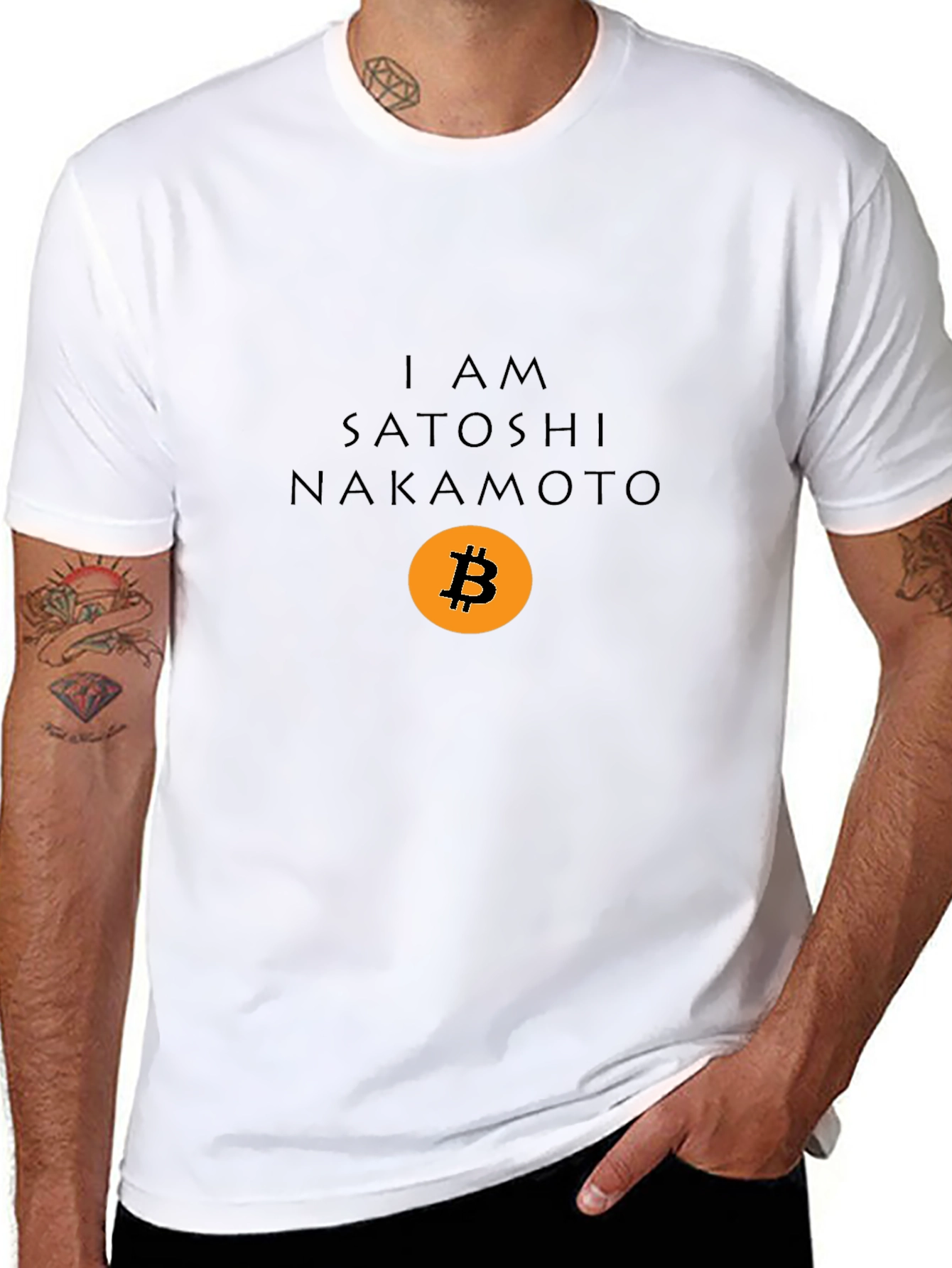 I Am Satoshi Nakamoto Bitcoin Graphic T-Shirt