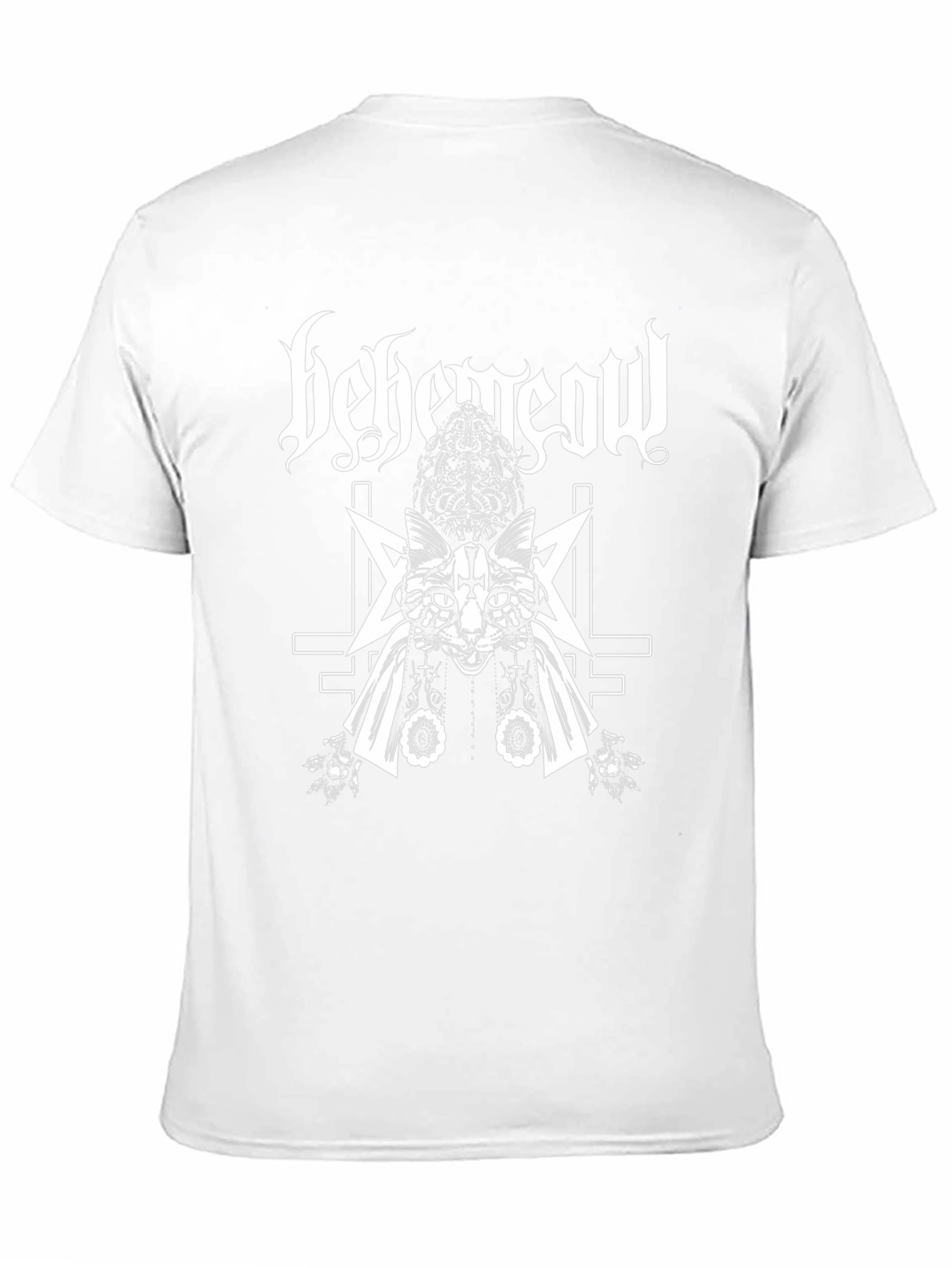 Behemeow Cat T-Shirt - Black Metal Kitty Tee
