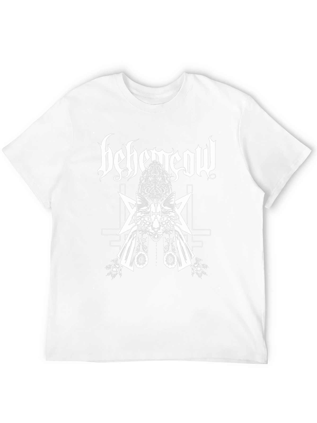 Behemeow Cat T-Shirt - Black Metal Kitty Tee
