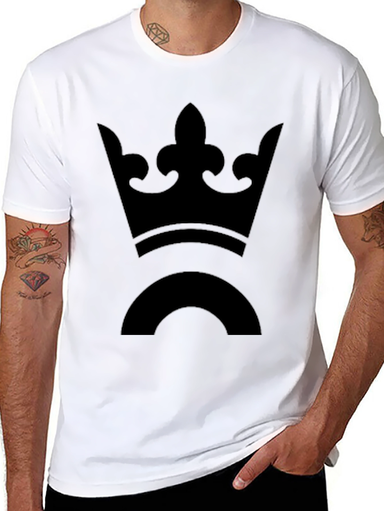 Crown Graphic Tee - Mens Black T-Shirt