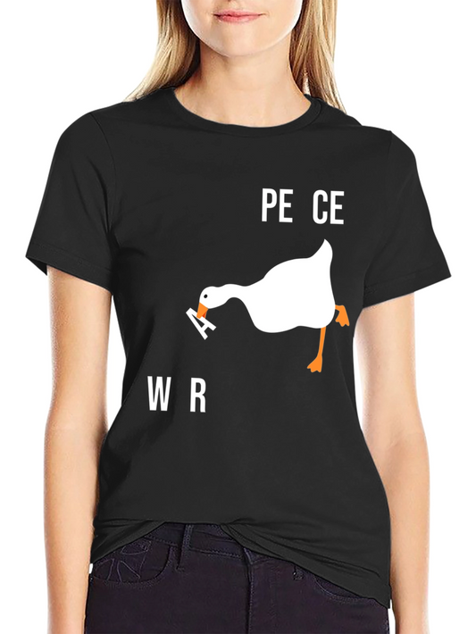 Peace Was Never An Option T-Shirt - Funny Goose Tee
