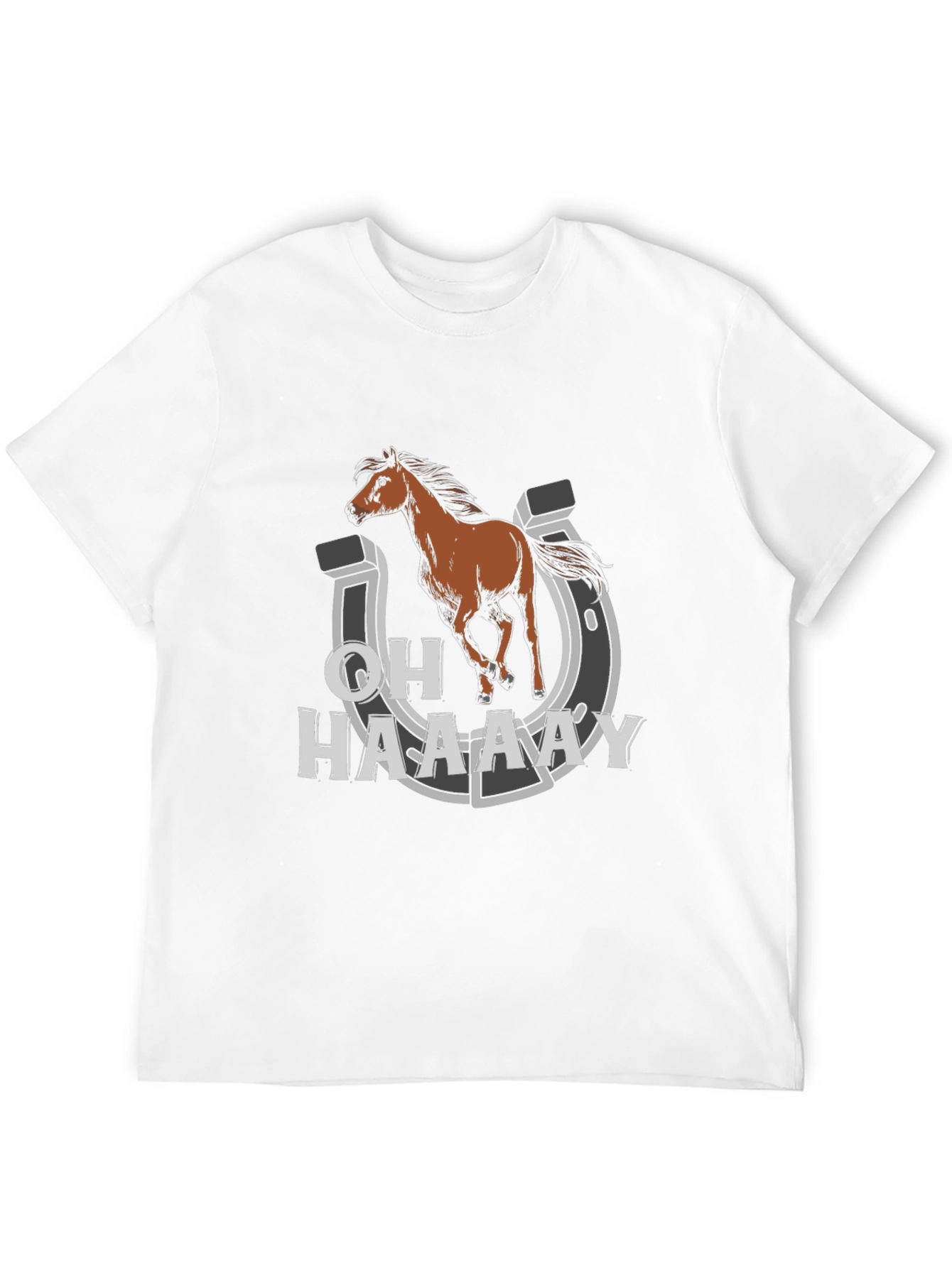 Funny Horse Graphic Tee - Oh Haaaay T-Shirt