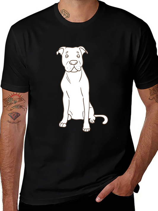 Dog Lovers Tee: Minimalist Pup Design