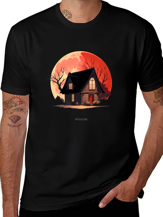 Spooky House Graphic T-Shirt