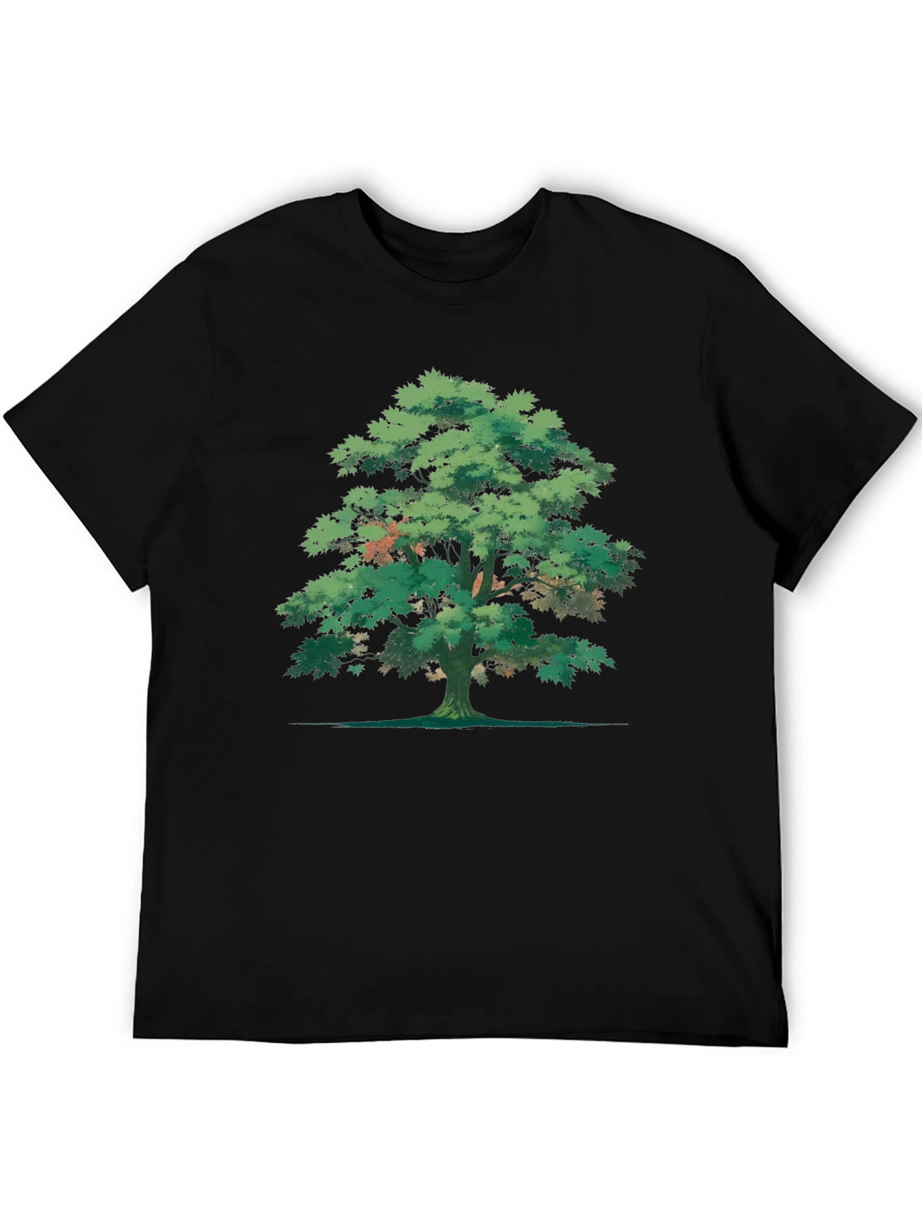 Tree Graphic Tee - Nature Inspired Black T-Shirt