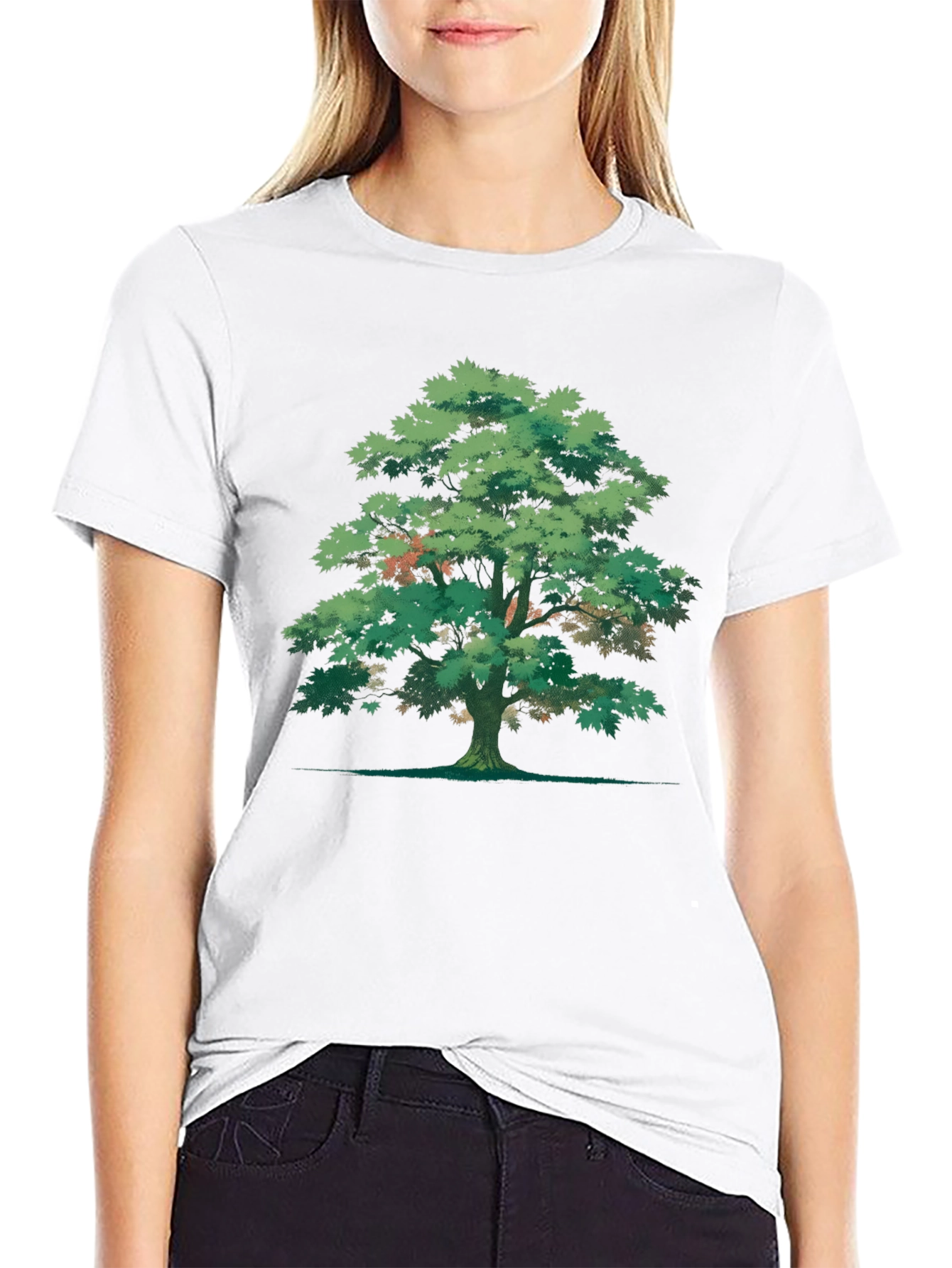 Tree Graphic Tee - Nature Inspired Black T-Shirt