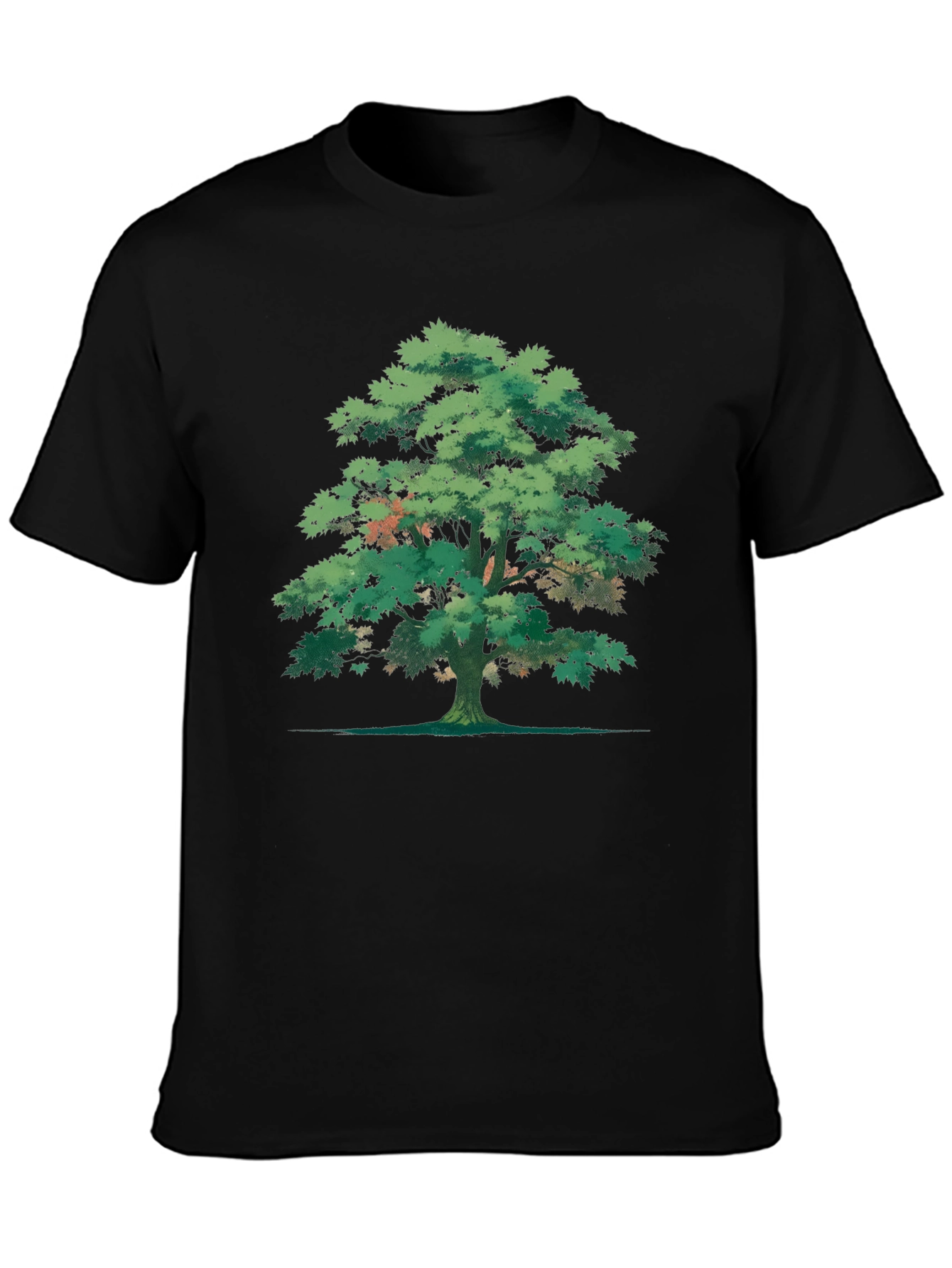 Tree Graphic Tee - Nature Inspired Black T-Shirt