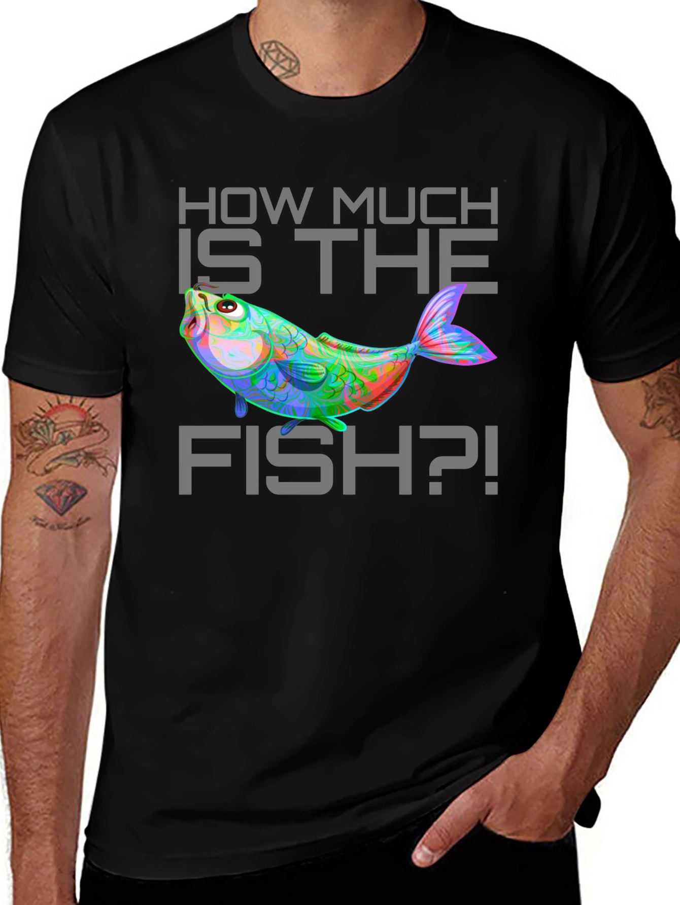 Funny How Much Is The Fish Graphic T-Shirt