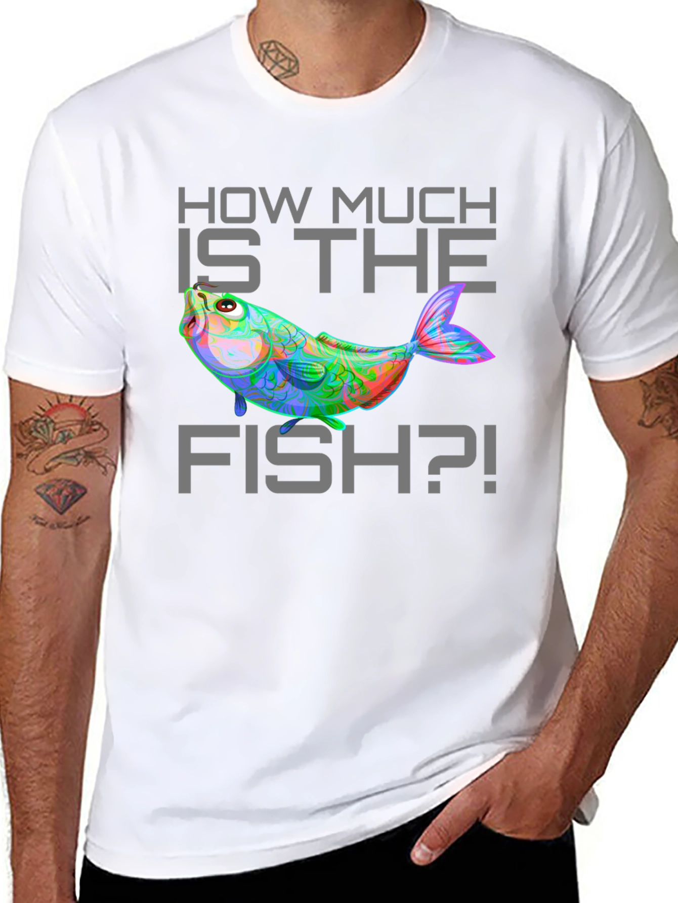 Funny How Much Is The Fish Graphic T-Shirt