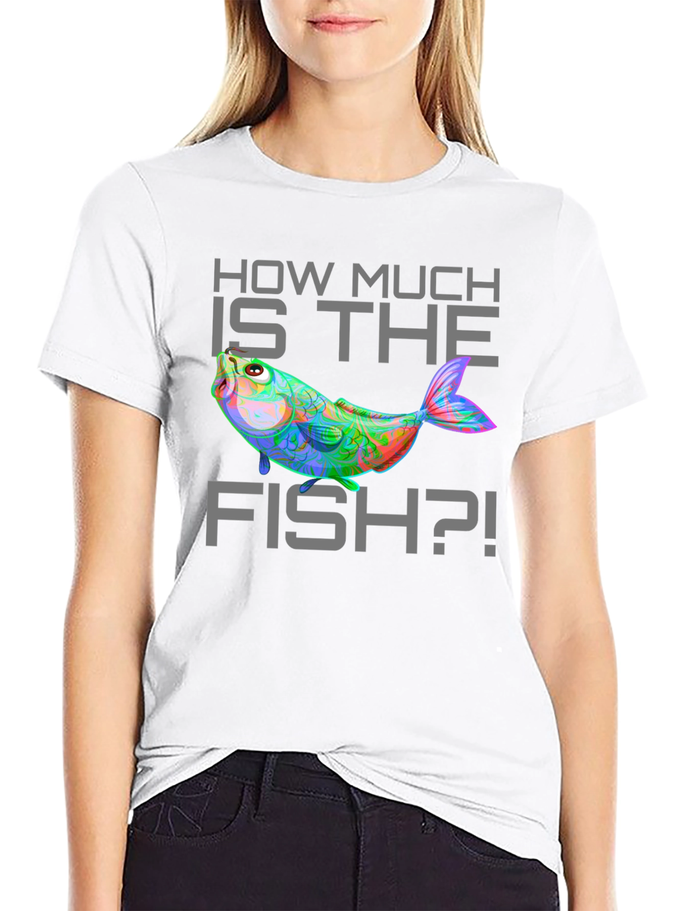 Funny How Much Is The Fish Graphic T-Shirt