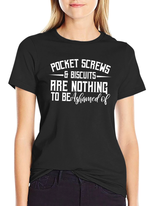 Pocket Screws & Biscuits Graphic T-Shirt